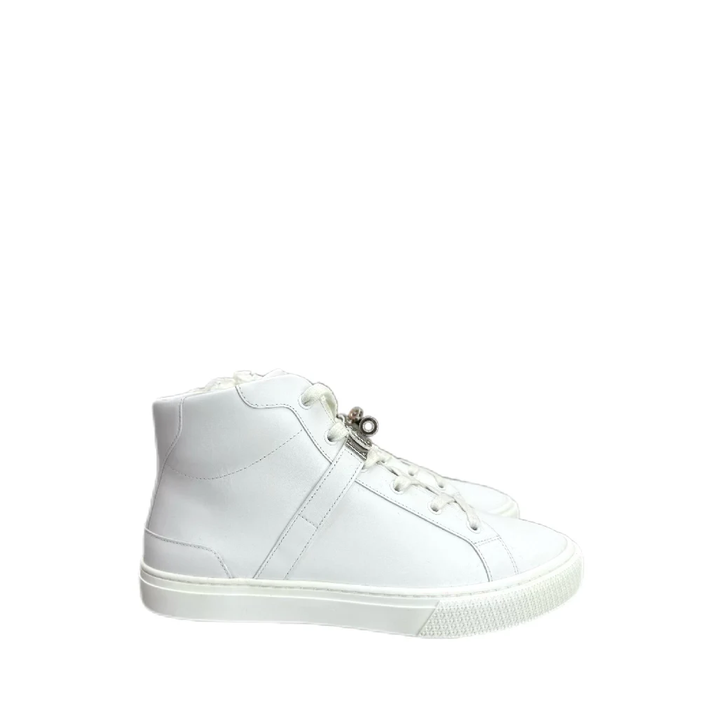 HERMÈS Day sneaker leather and rubber (White) 40