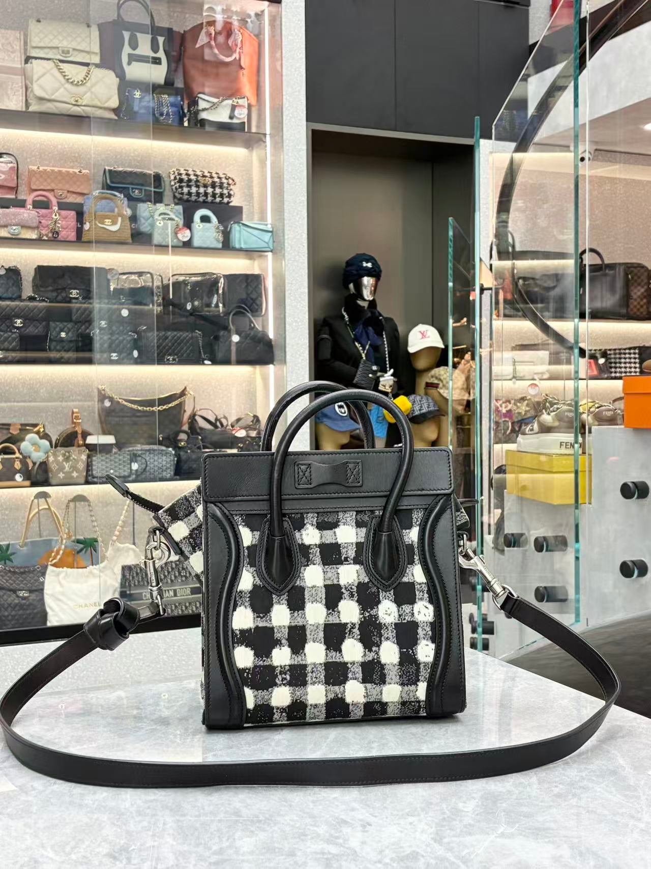 Celine Nano Luggage Black