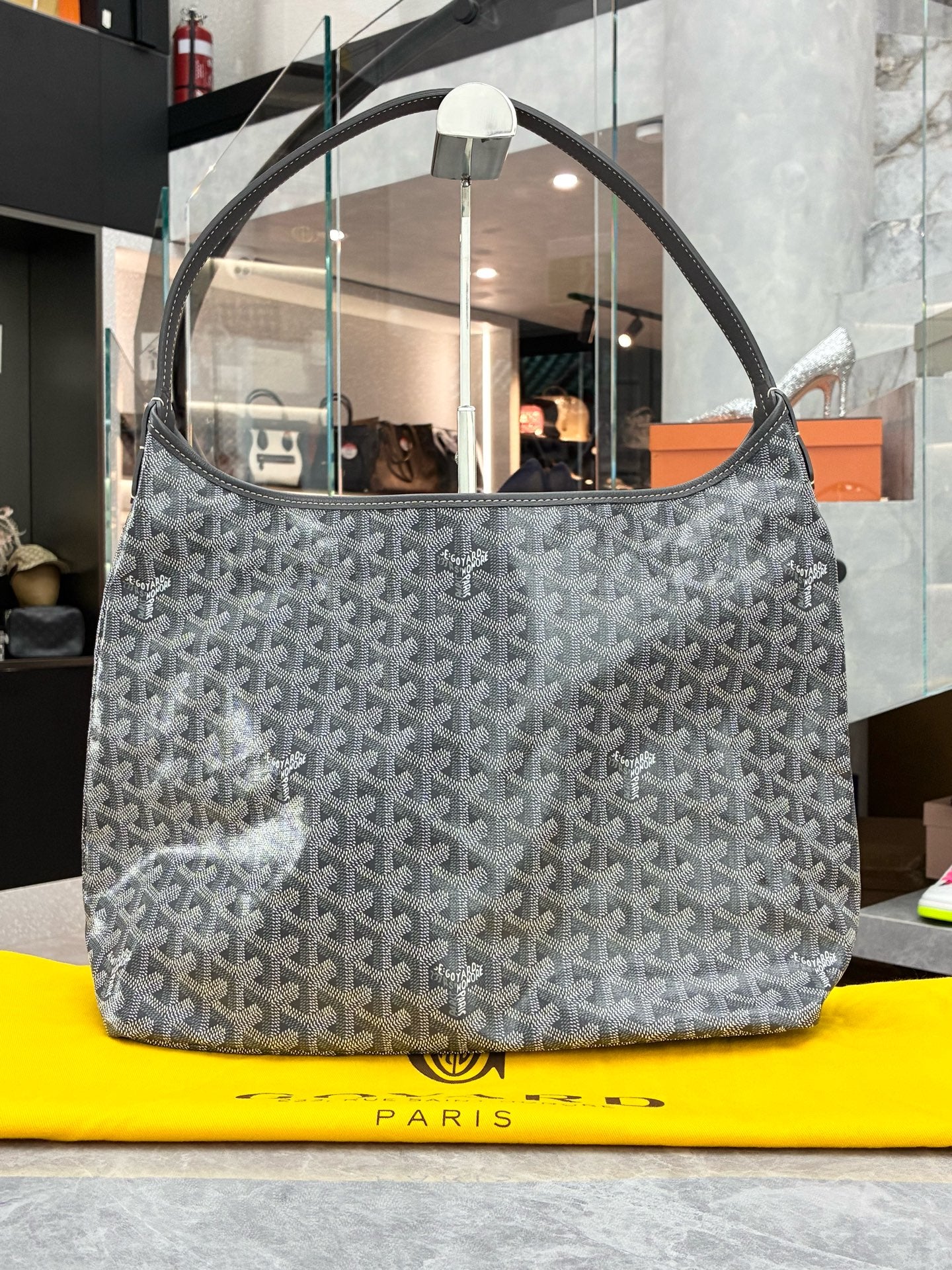 Goyard Hobo Tote – Grey Goyardine Canvas, Brand New