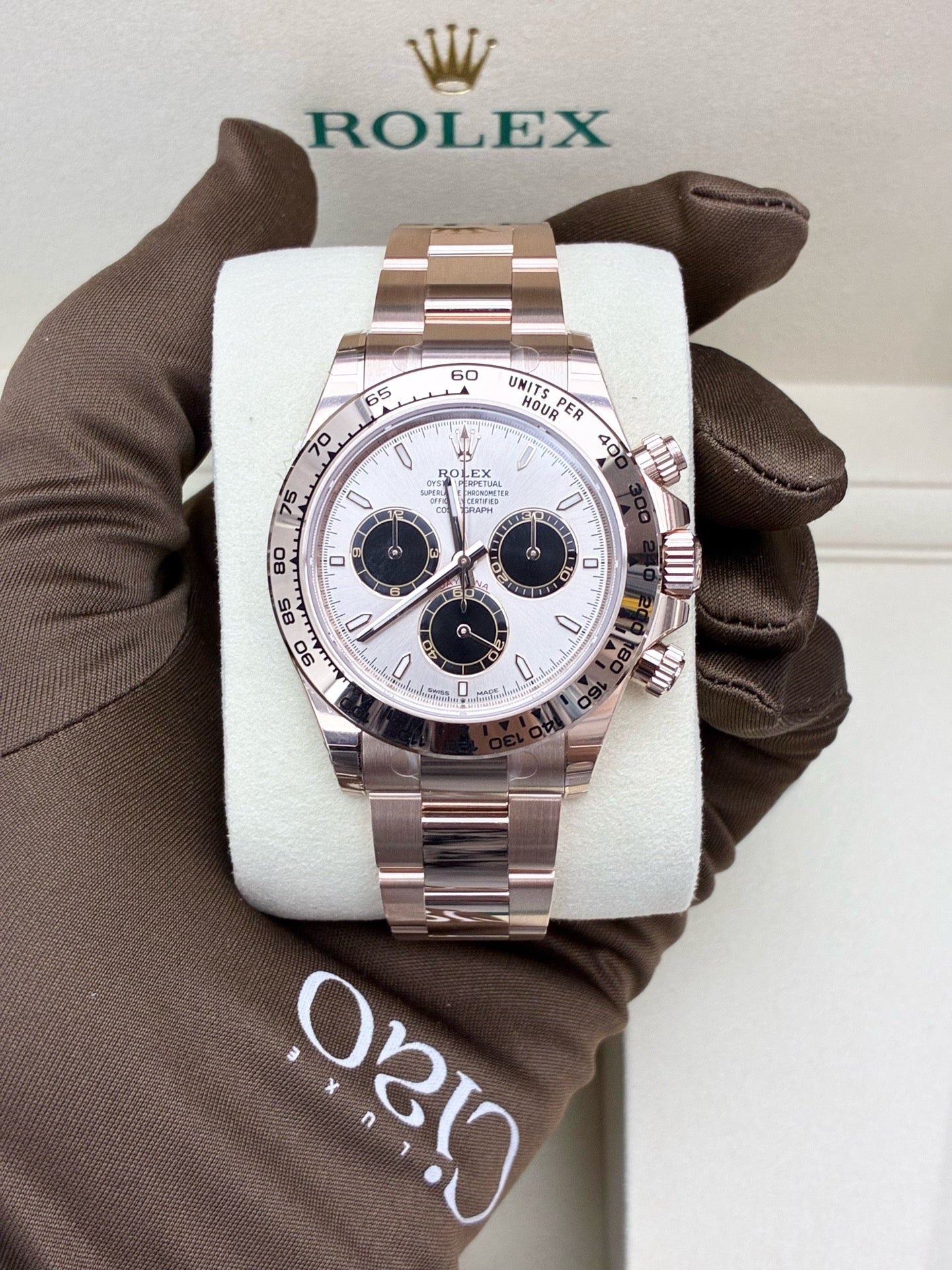 ROLEX Cosmograph Daytona – 18K Everose Gold, White Dial, Reference 126505-0003, 40mm, Brand New