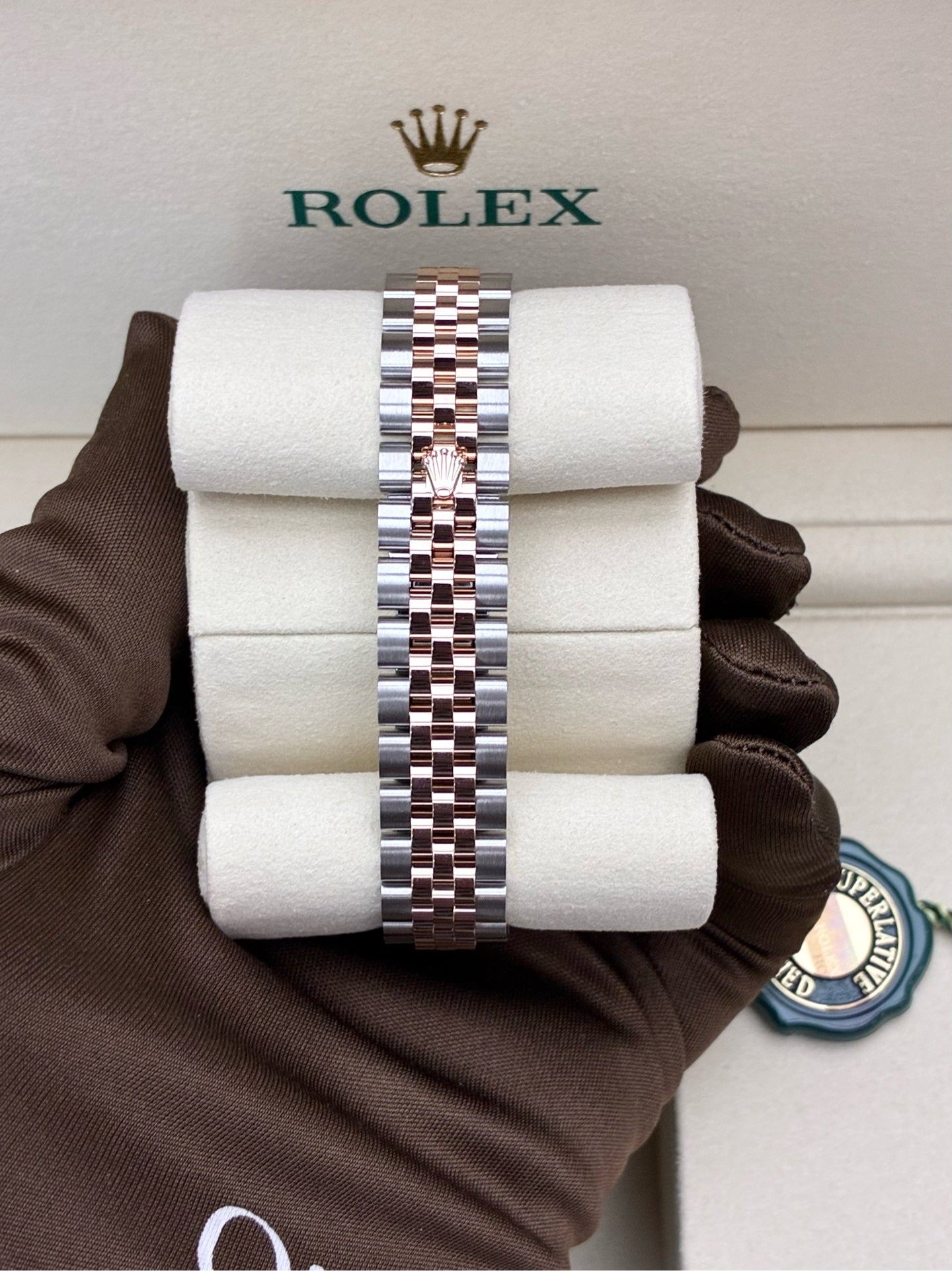 ROLEX Lady-Datejust 31 – Everose Rolesor, Purple Diamond Dial, Reference M279171-0015, Brand New