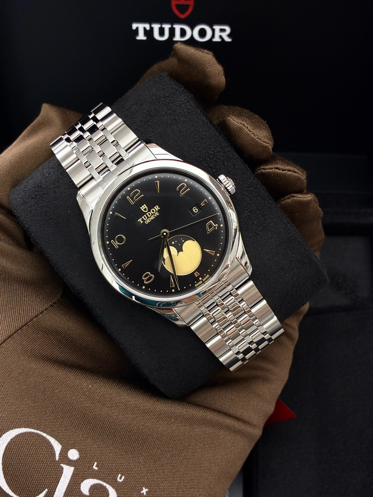 TUDOR 1926 Moonphase – Steel 39mm, Black Dial with Golden Moon, Reference M91560-0003, Sept 2026, Brand New