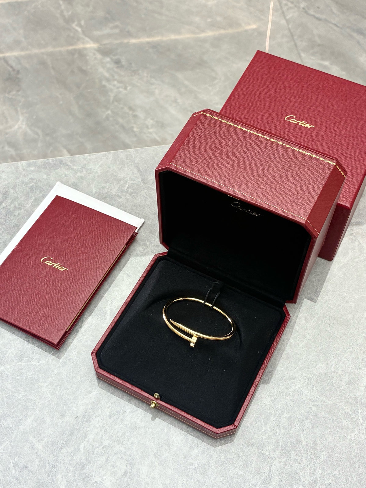 CARTIER Juste un Clou Bracelet – 18K Rose Gold, Wide Model, Size 15, 99% New