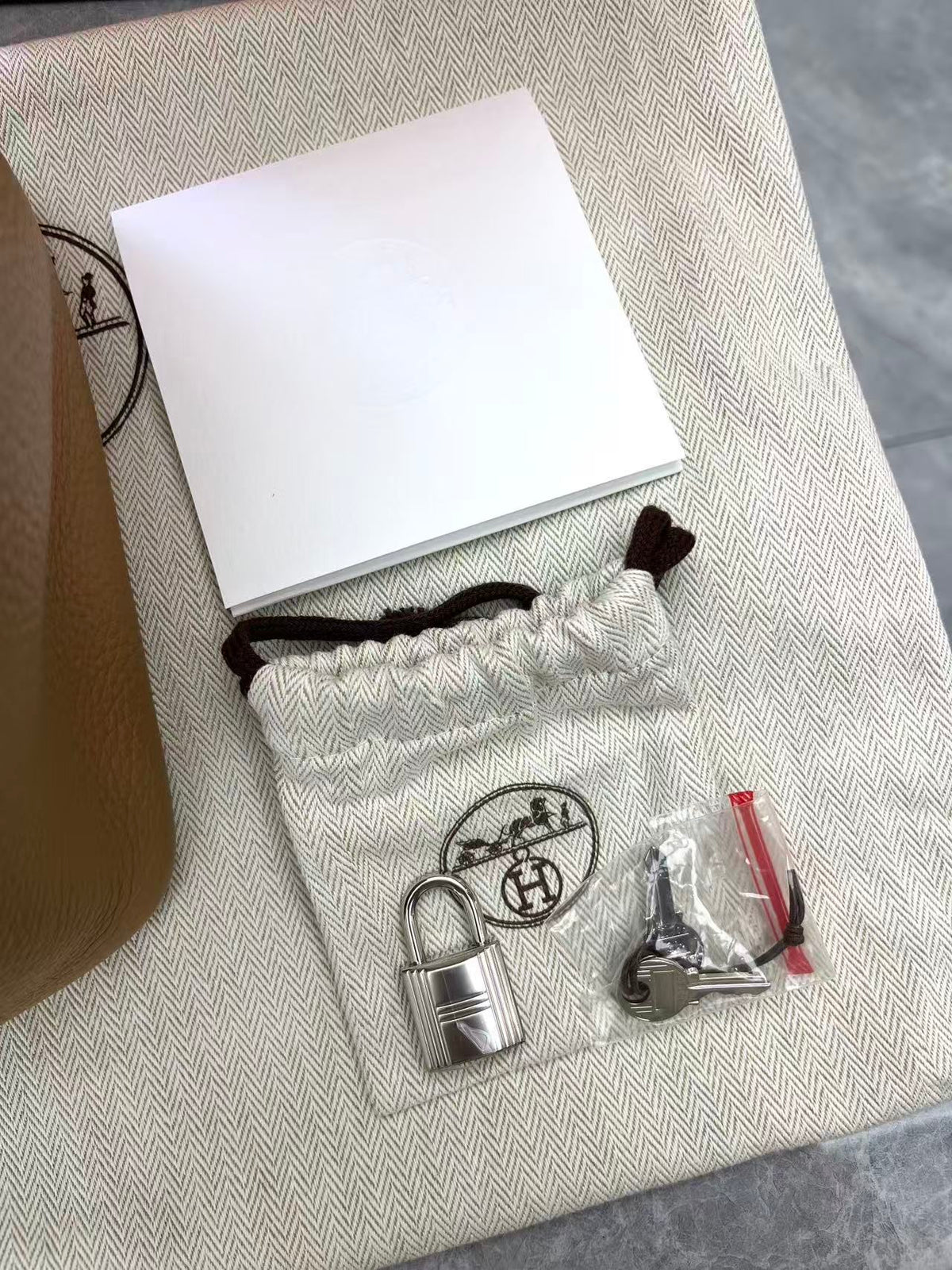 HERMÈS Picotin Lock 18 – Biscuit Clemence Leather with Palladium Hardware, W Stamp, Excellent Pre-Owned