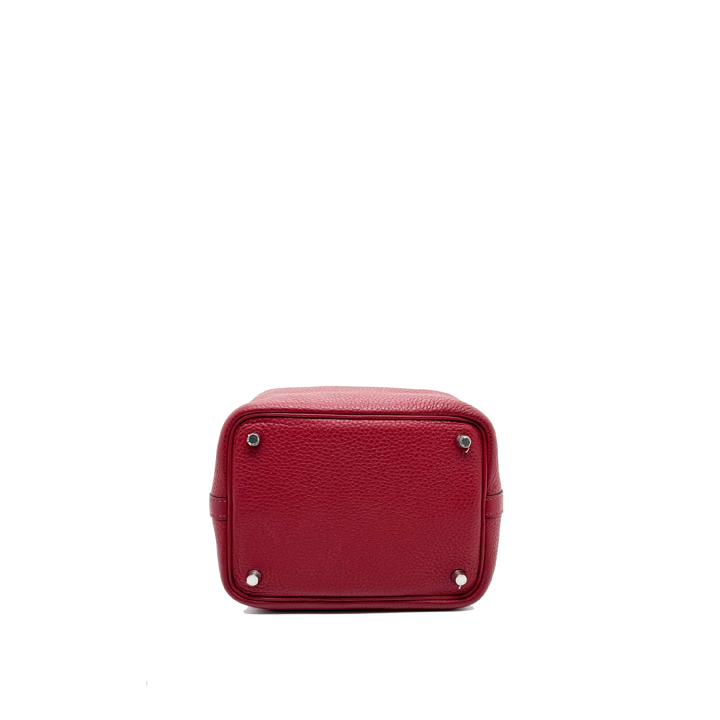 HERMÈS PICOTIN Lock 18 Silver Hardware H Rough A STAMP