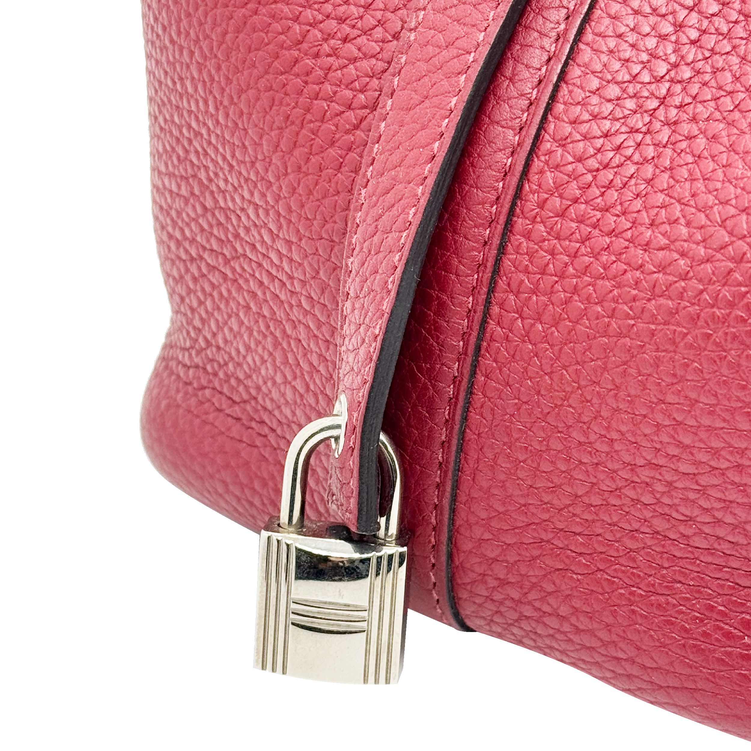HERMÈS PICOTIN Lock 18 Silver Hardware H Rough A STAMP