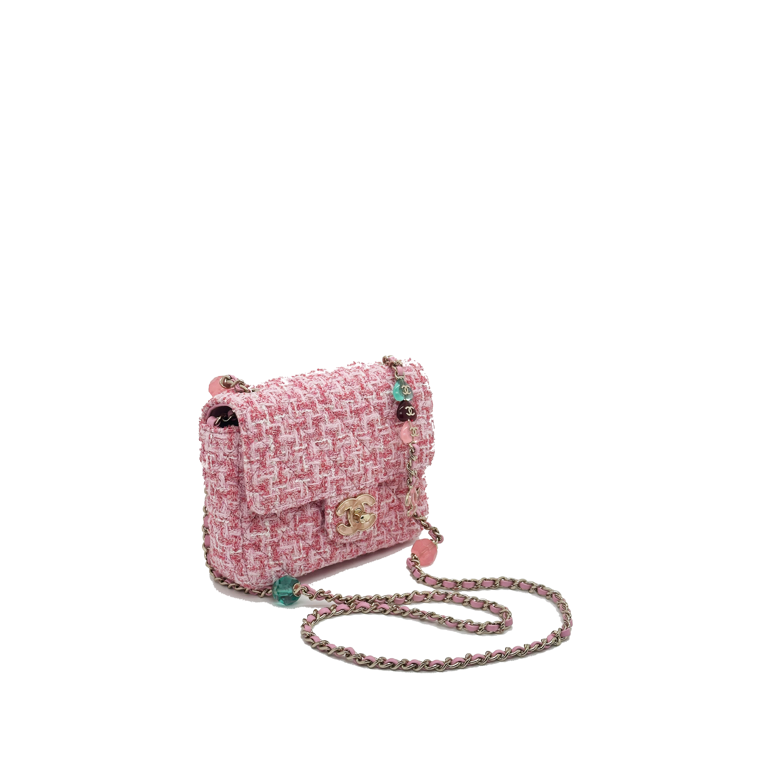 Chanel Pocket Tweed Square Flap Mini Bag