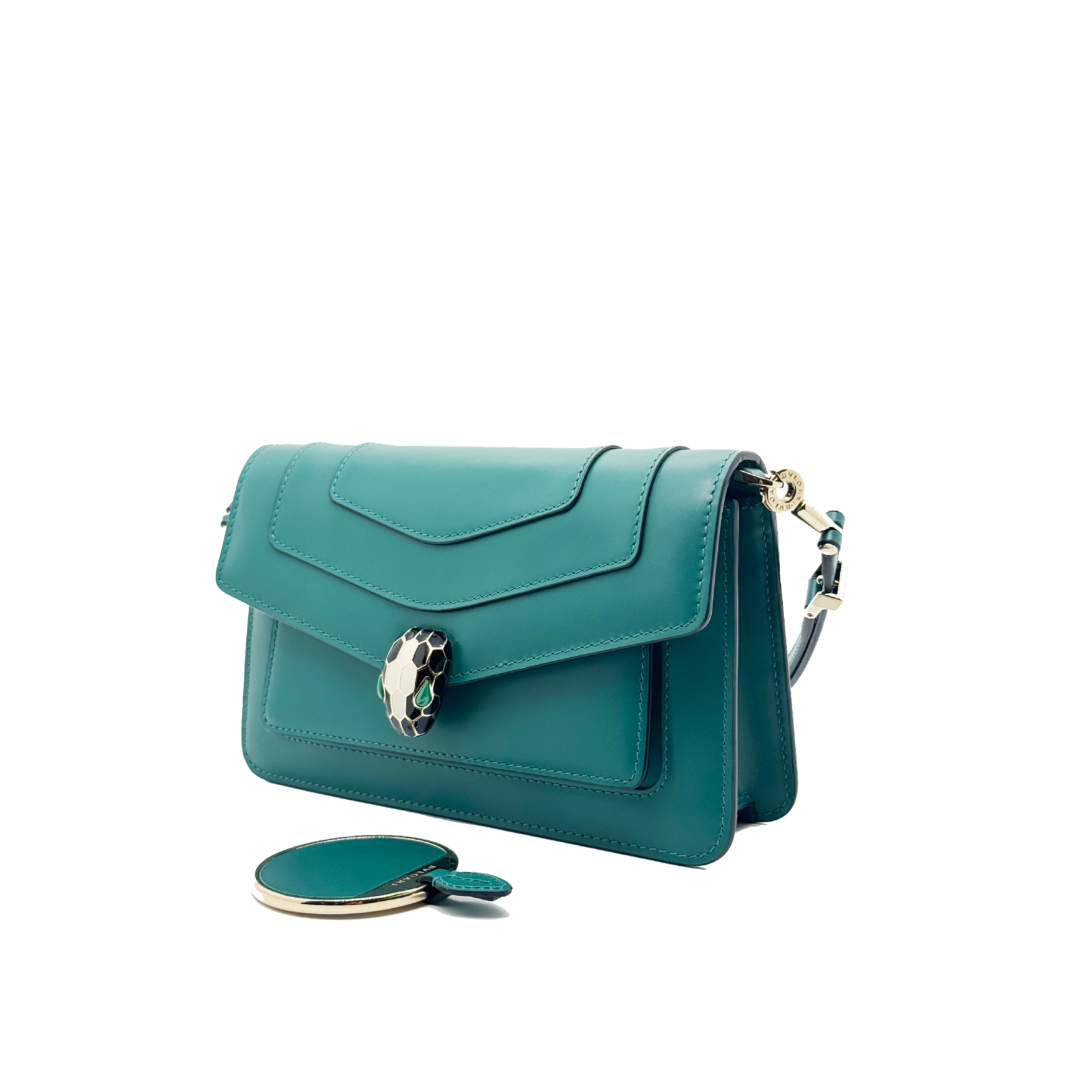 Bulgari Serpenti Forever East-west Shoulder Bag Green