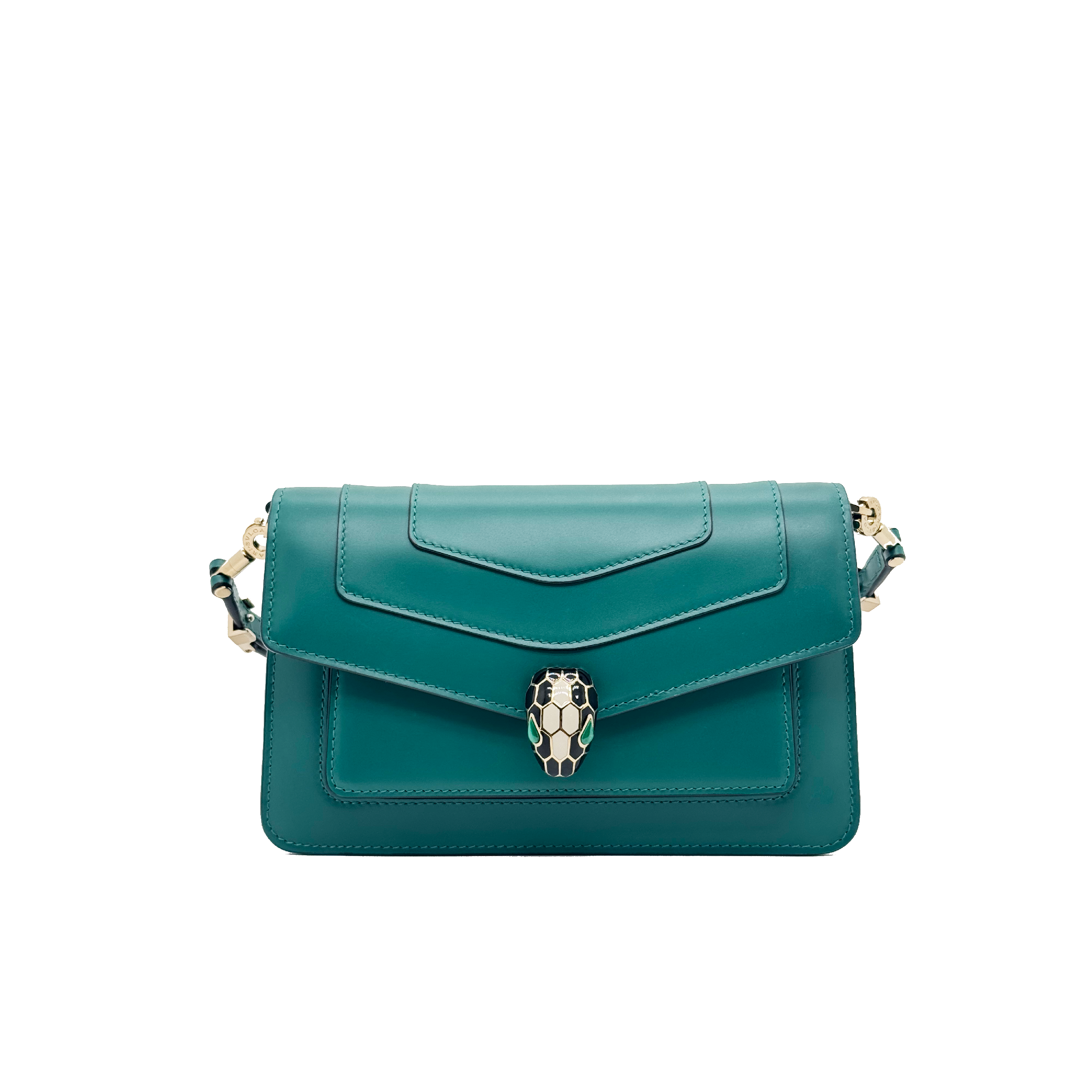 Bulgari Serpenti Forever East-west Shoulder Bag Green