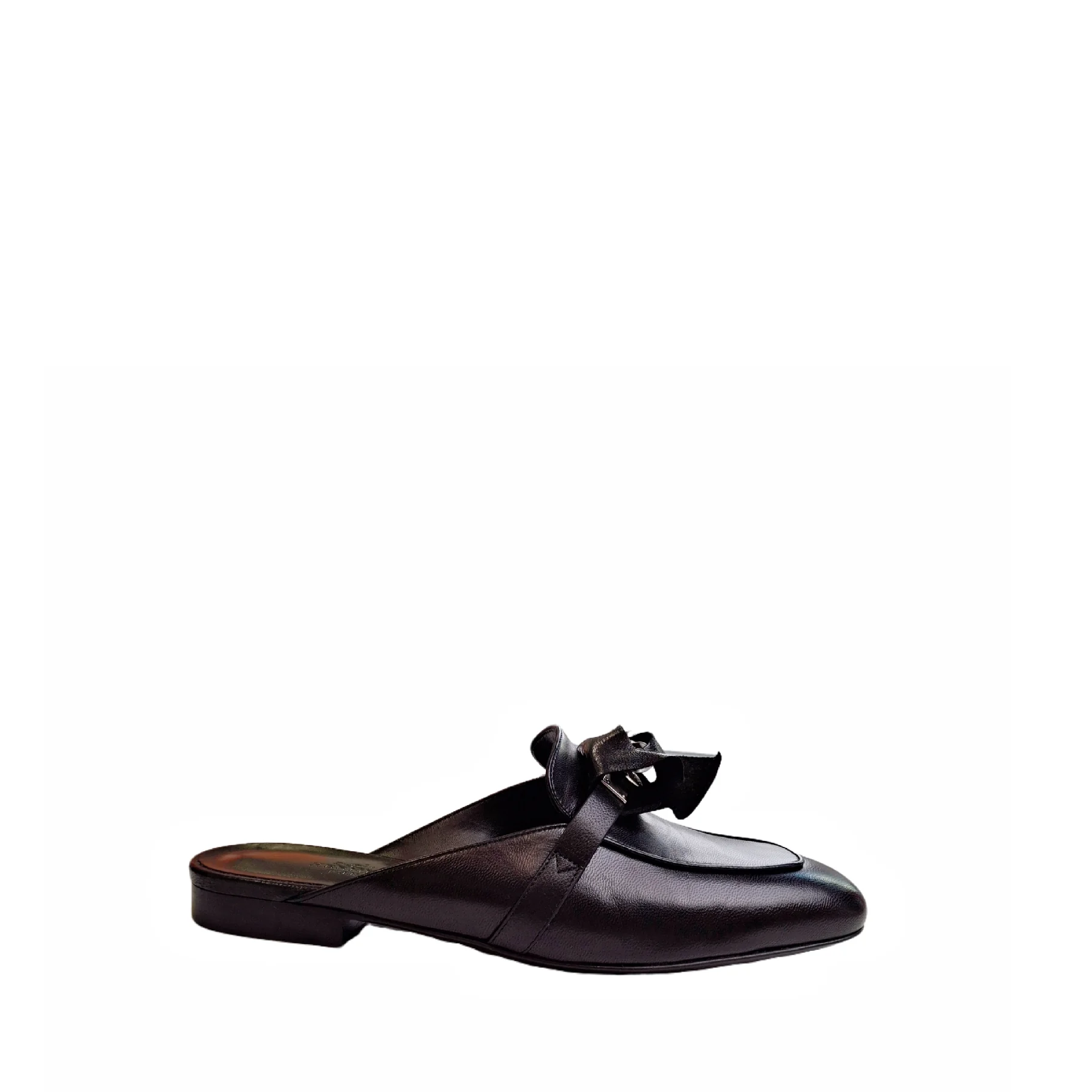 HERMÈS MULES FEMME OZ Black 38