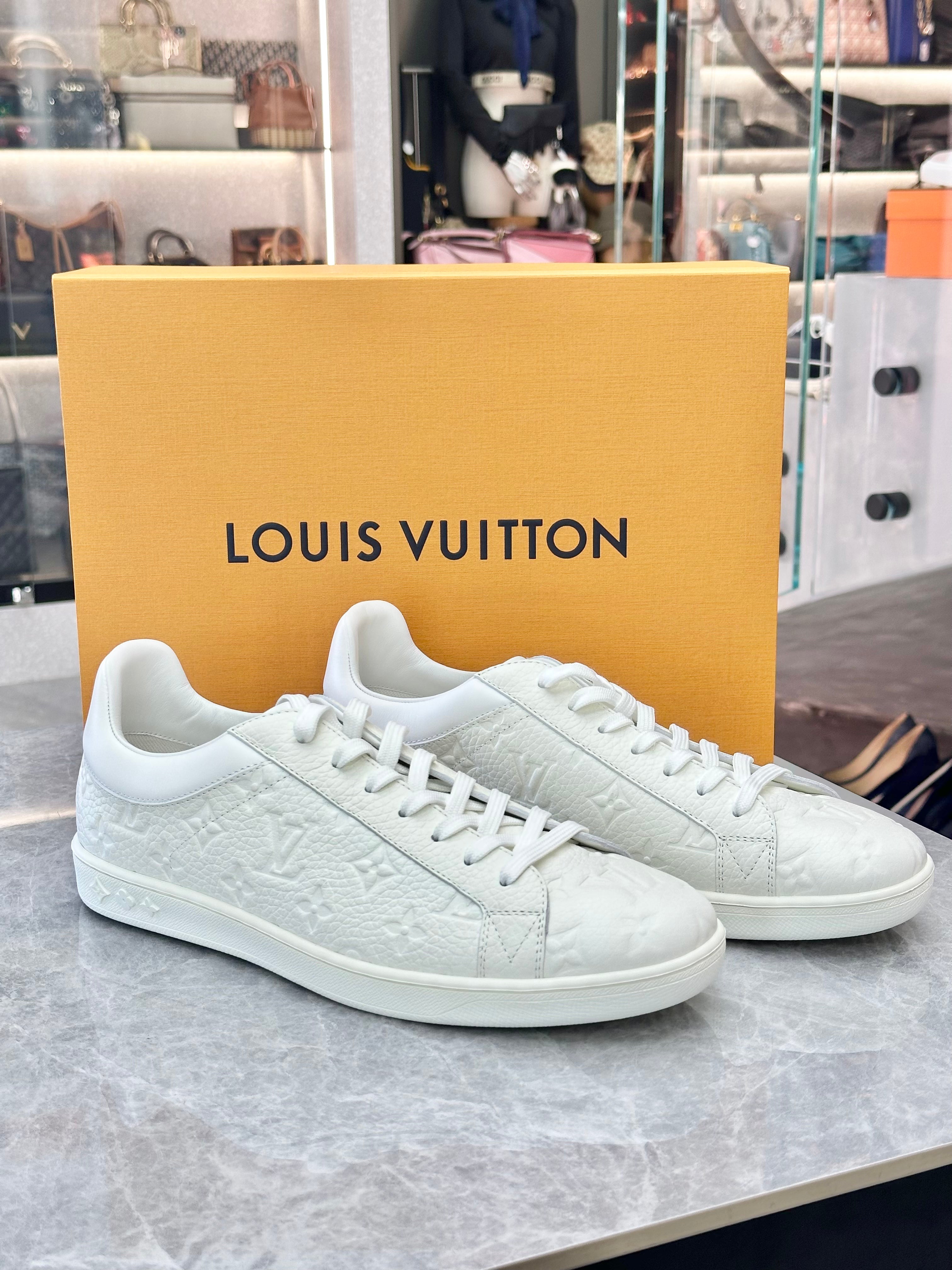Louis Vuitton White Logo Sneakers
