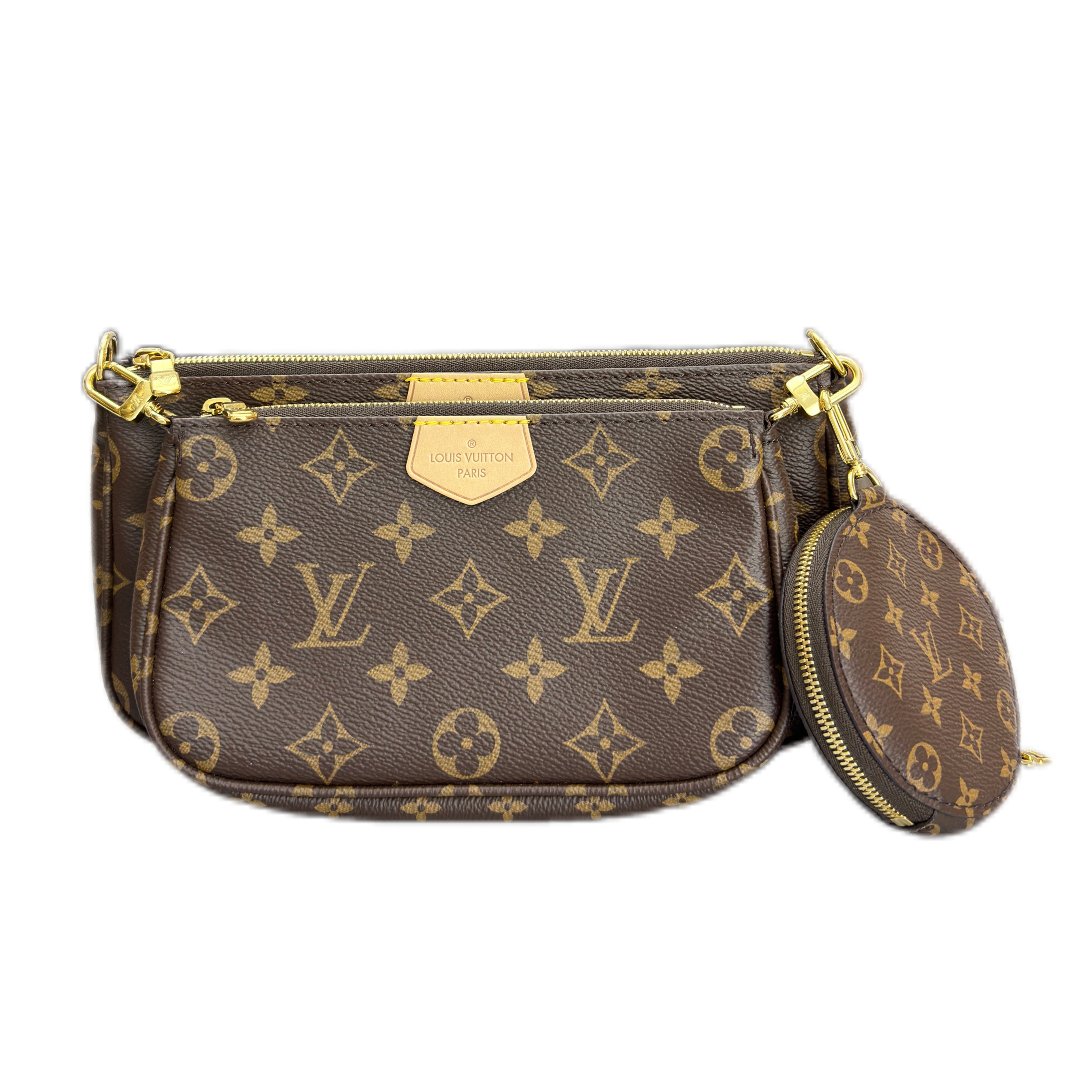 LOUIS VUITTON MULTI POCHETTE Accessoires in Monogram Canvas(Rose Clair)