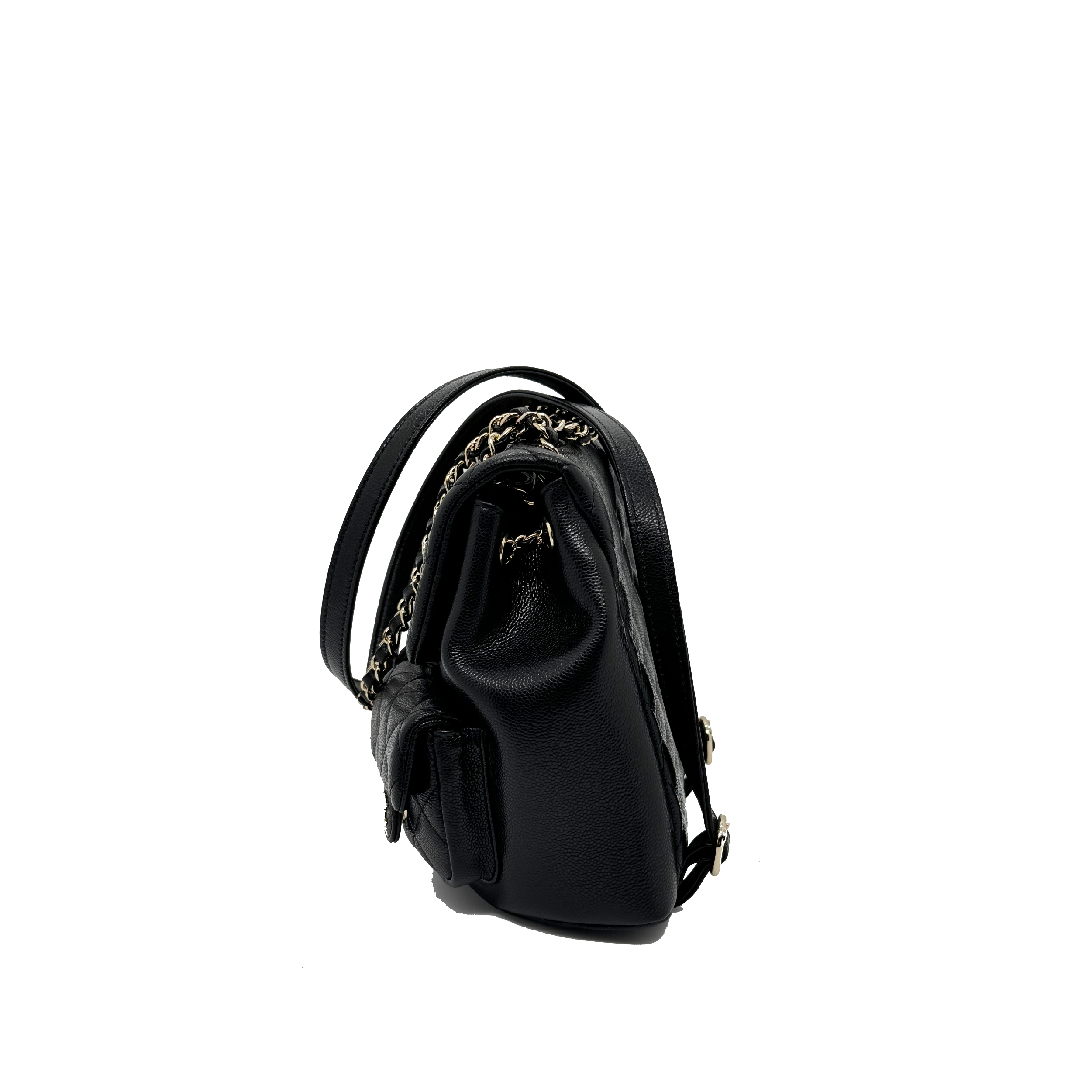 Chanel 23P Triple Pack Backpack Caviar Black LGHW (Microchip)