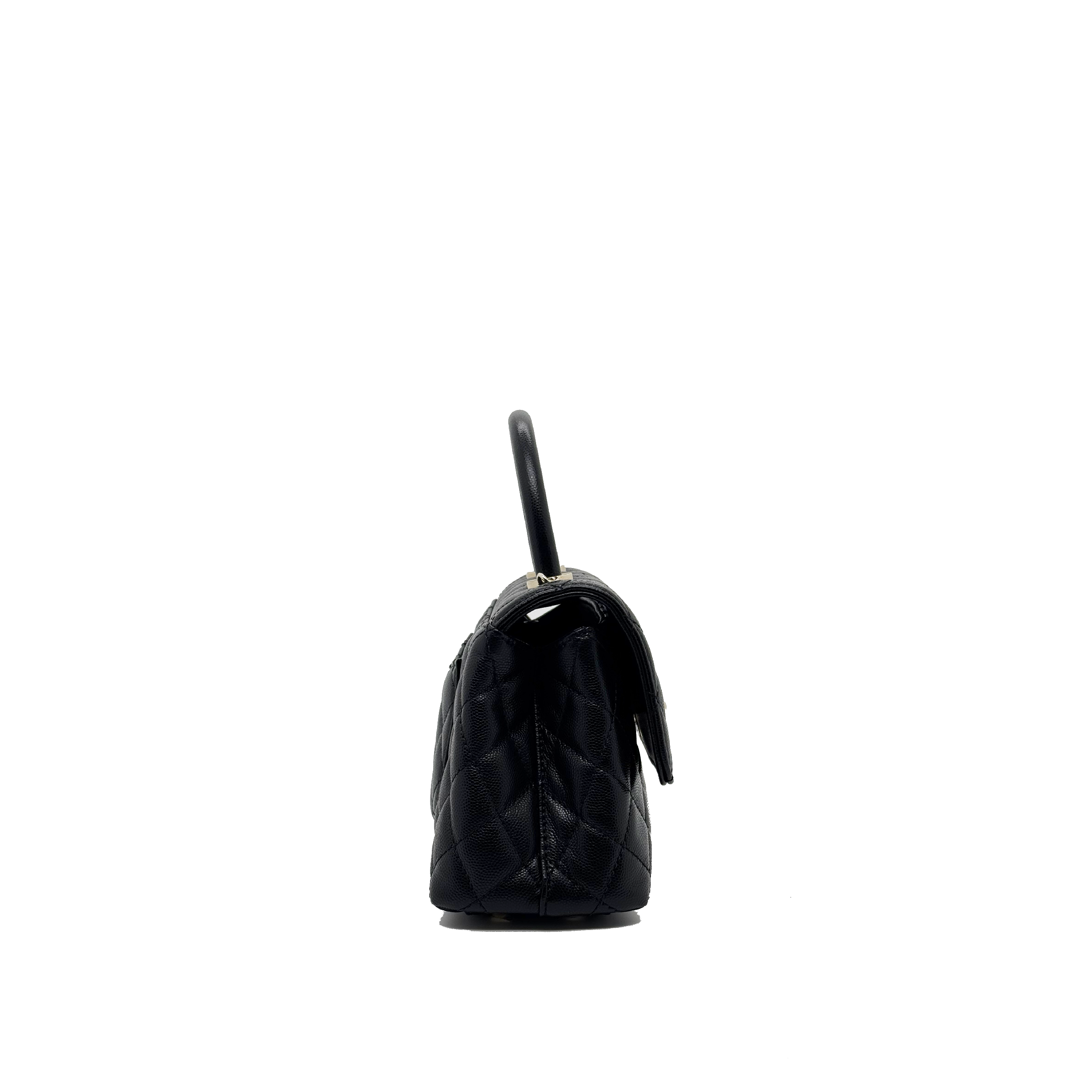 Chanel Small Coco Handle Caviar Black