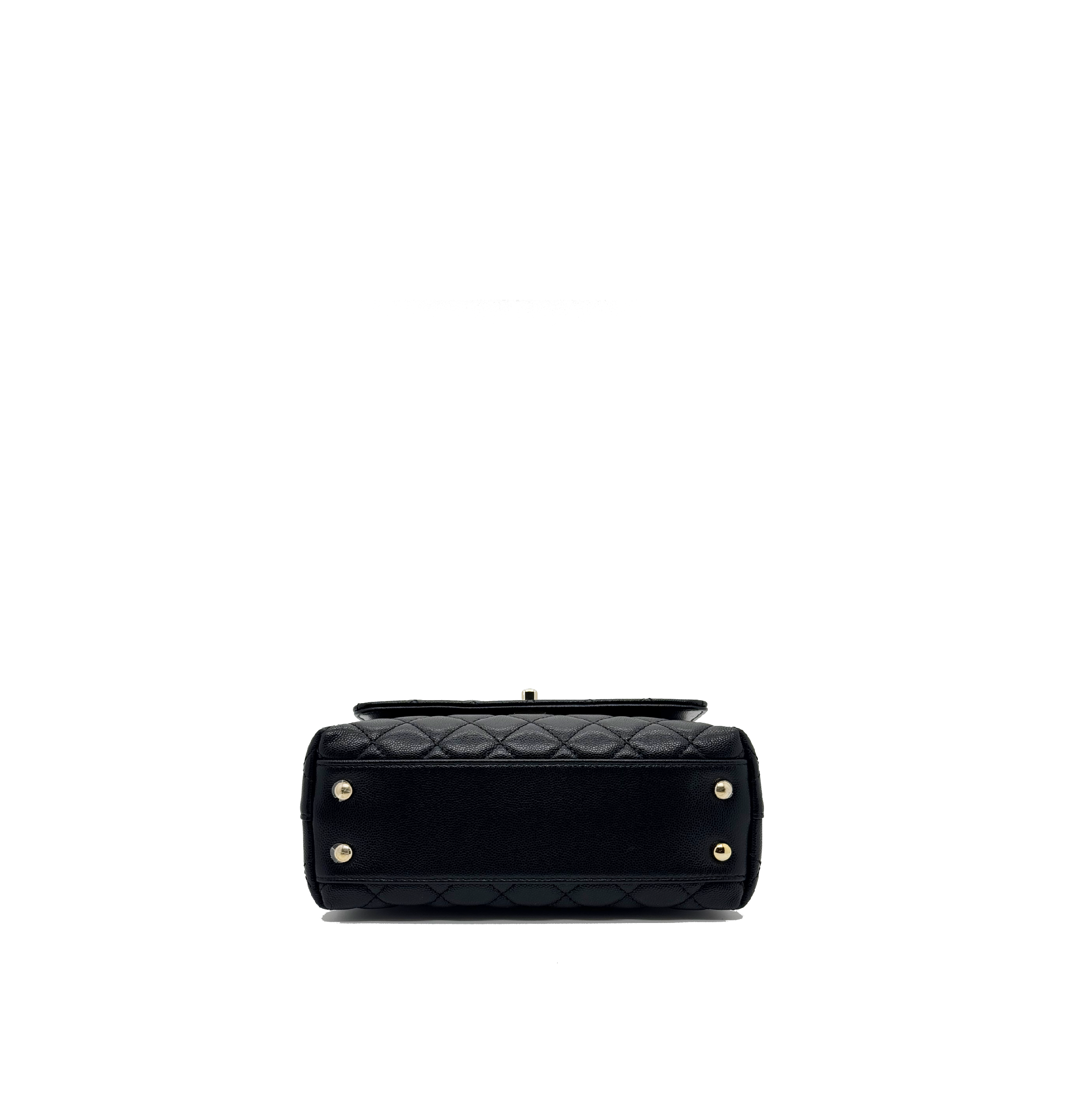 Chanel Small Coco Handle Caviar Black