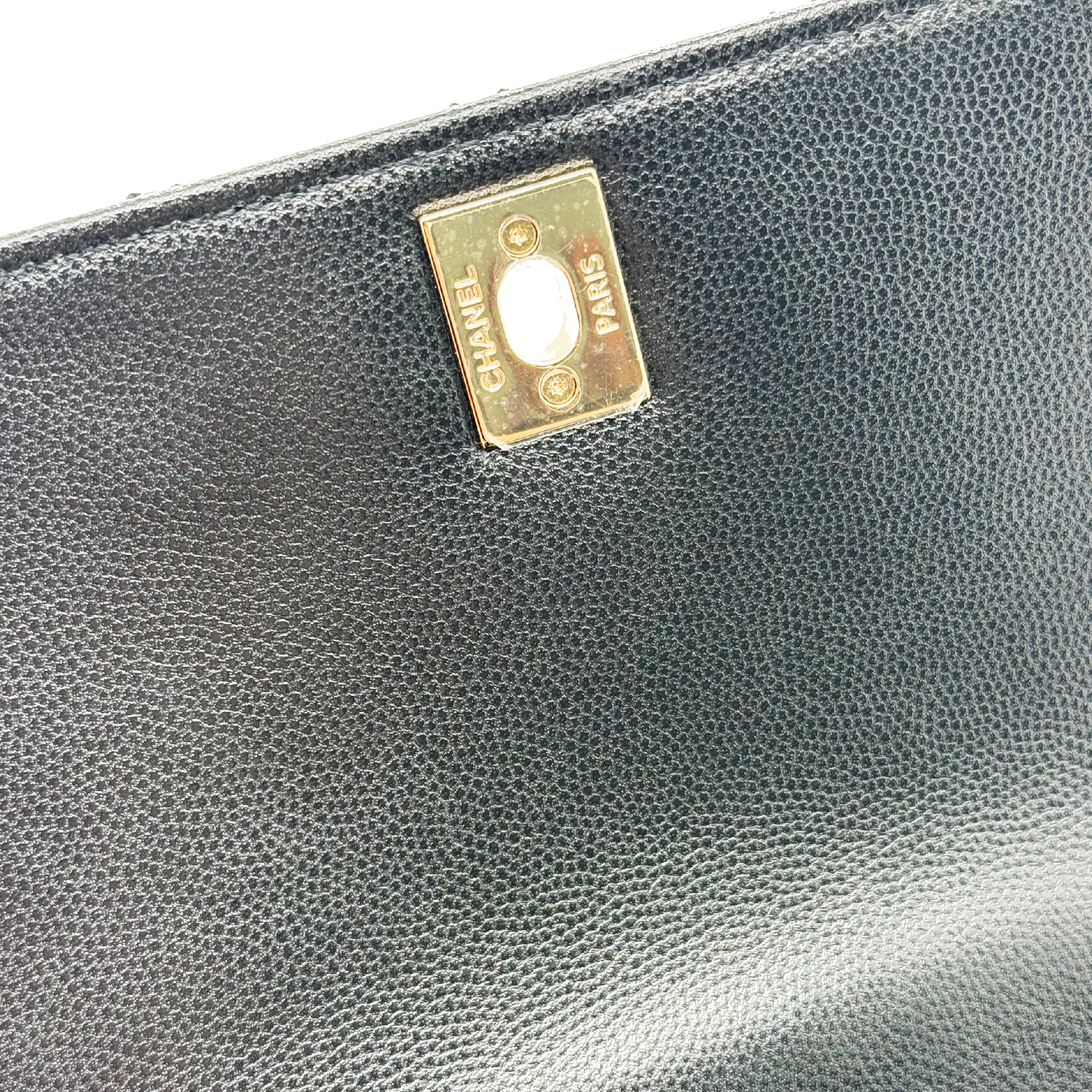 Chanel Small Coco Handle Caviar Black