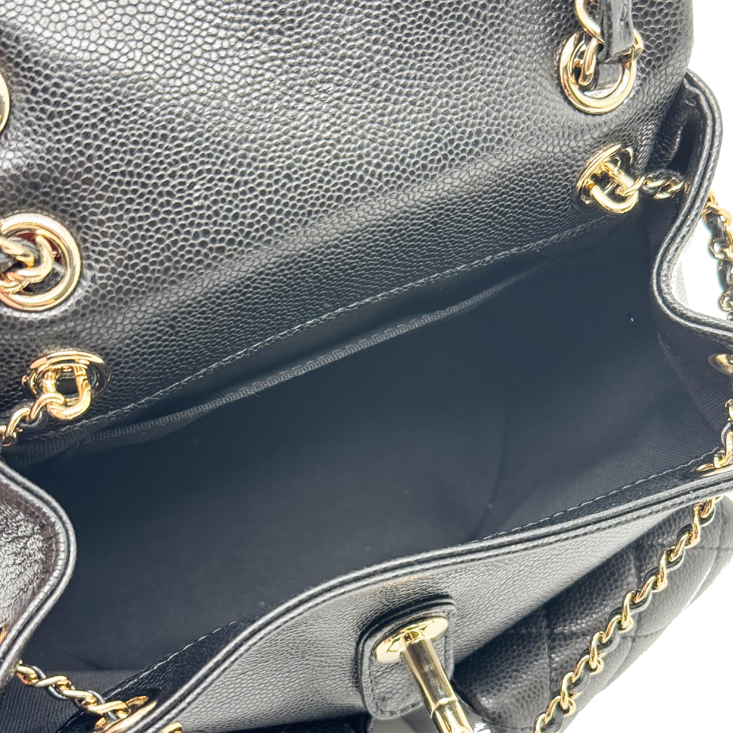 Chanel 23P Triple Pack Backpack Caviar Black LGHW (Microchip)