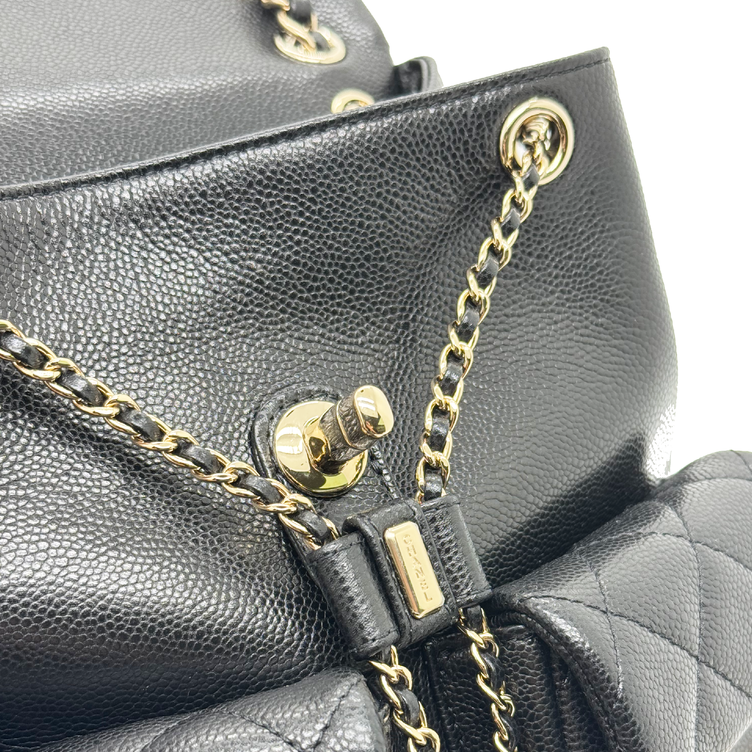 Chanel 23P Triple Pack Backpack Caviar Black LGHW (Microchip)