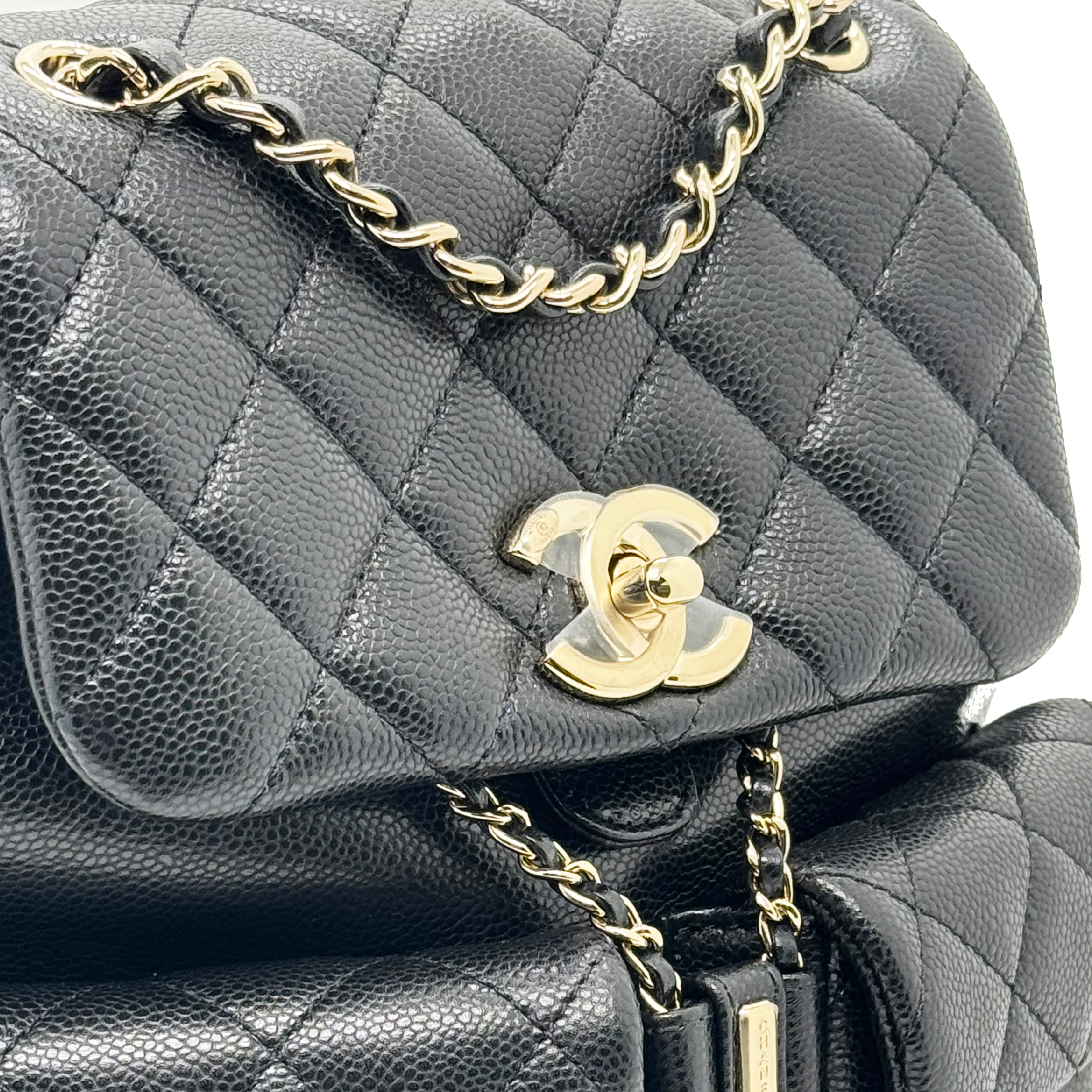 Chanel 23P Triple Pack Backpack Caviar Black LGHW (Microchip)
