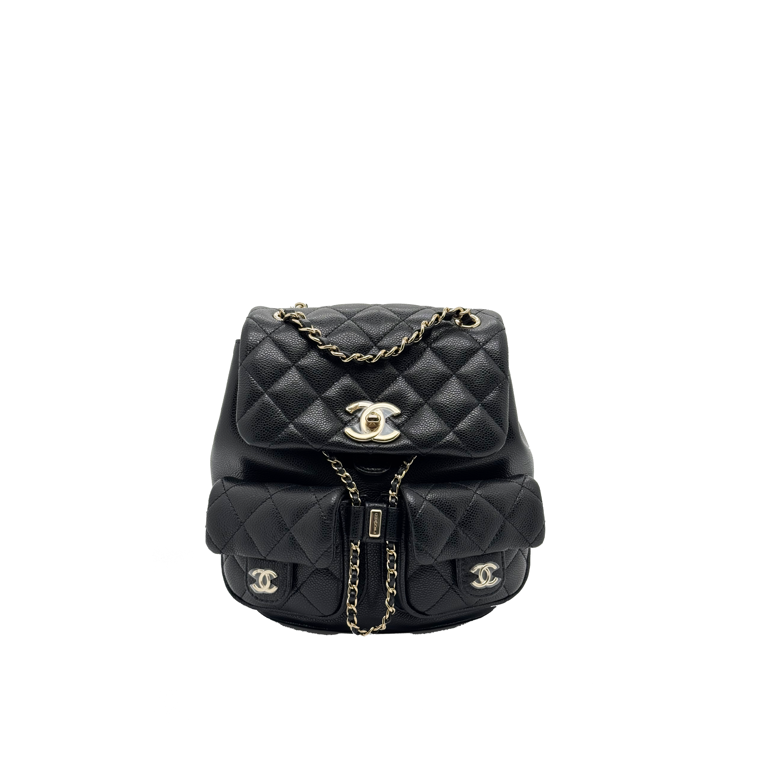 Chanel 23P Triple Pack Backpack Caviar Black LGHW (Microchip)