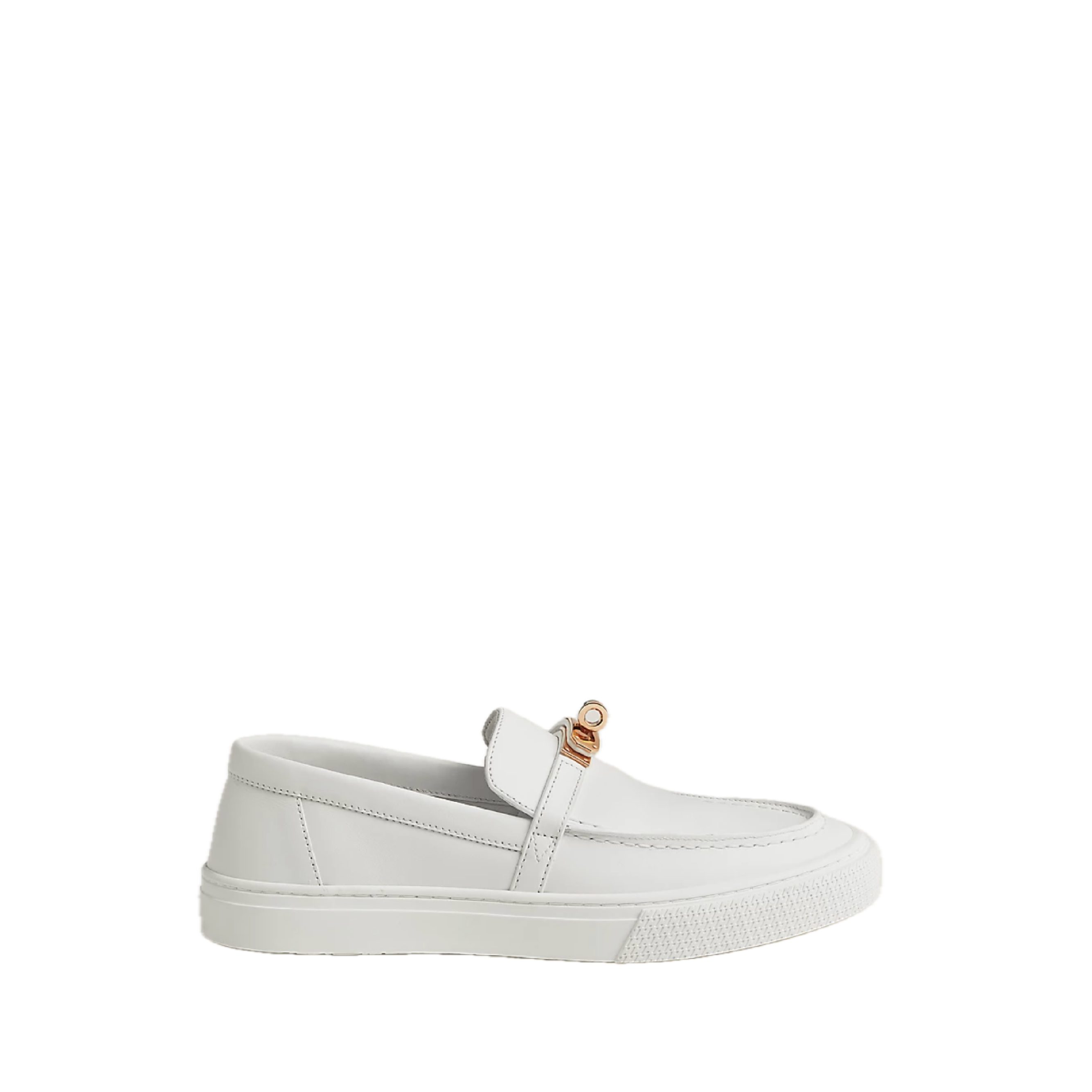 HERMÈS Game slip-on sneaker Blanc (White/Silver) 38