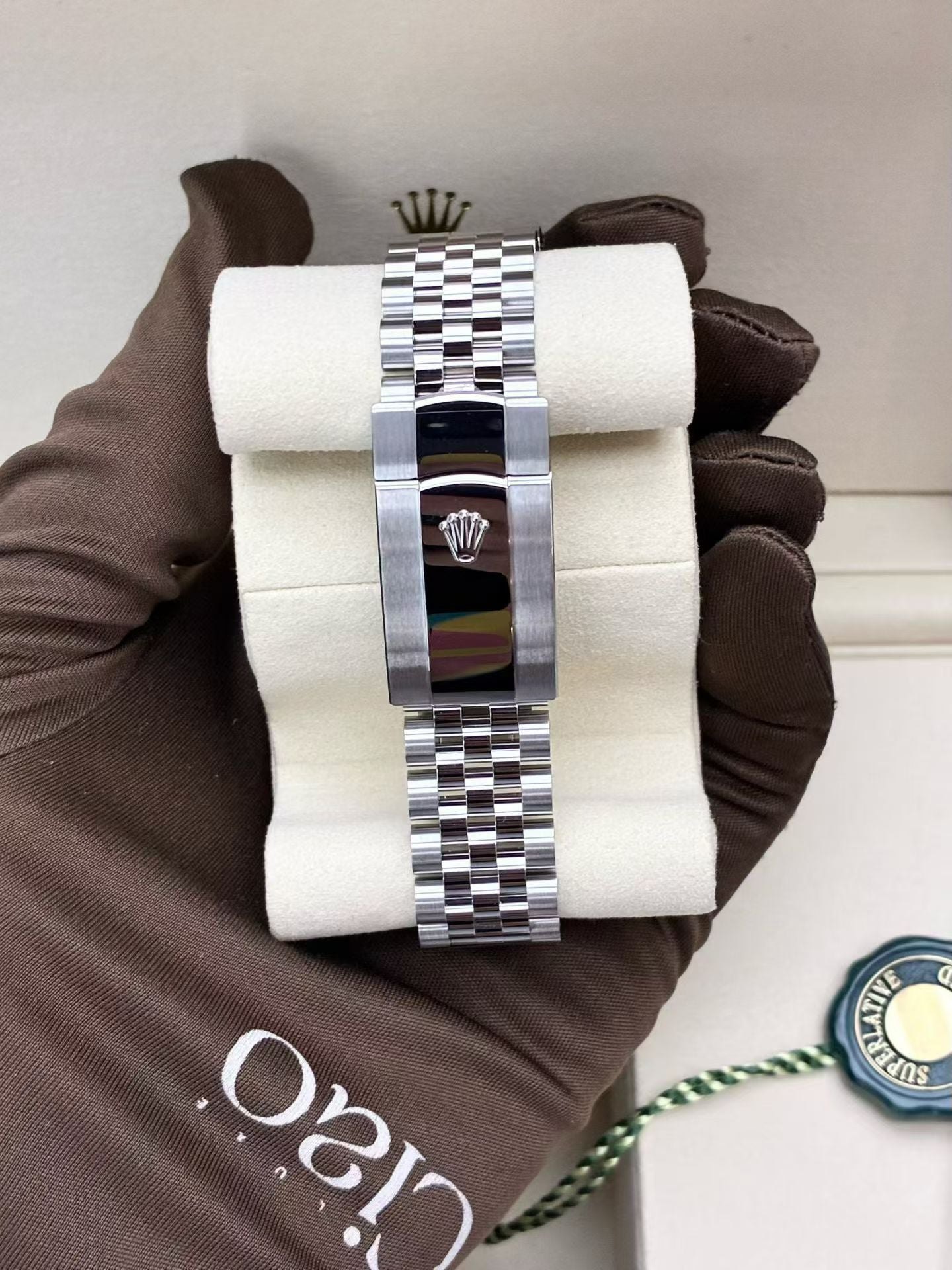 Rolex Datejust 36 Oyster, 36 mm, Oystersteel, white gold and diamonds