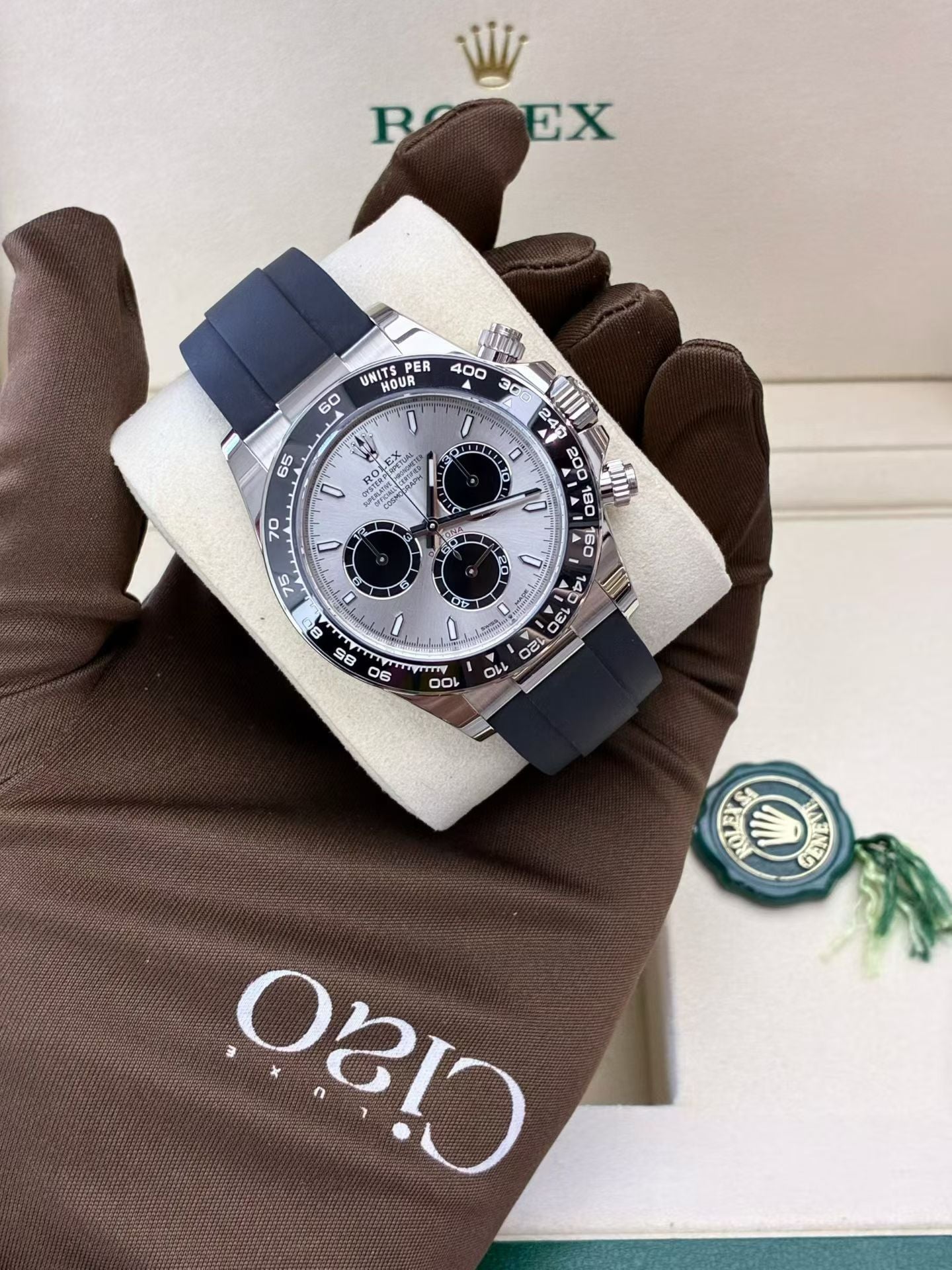 Rolex Cosmograph Daytona Oyster, 40 mm, white gold