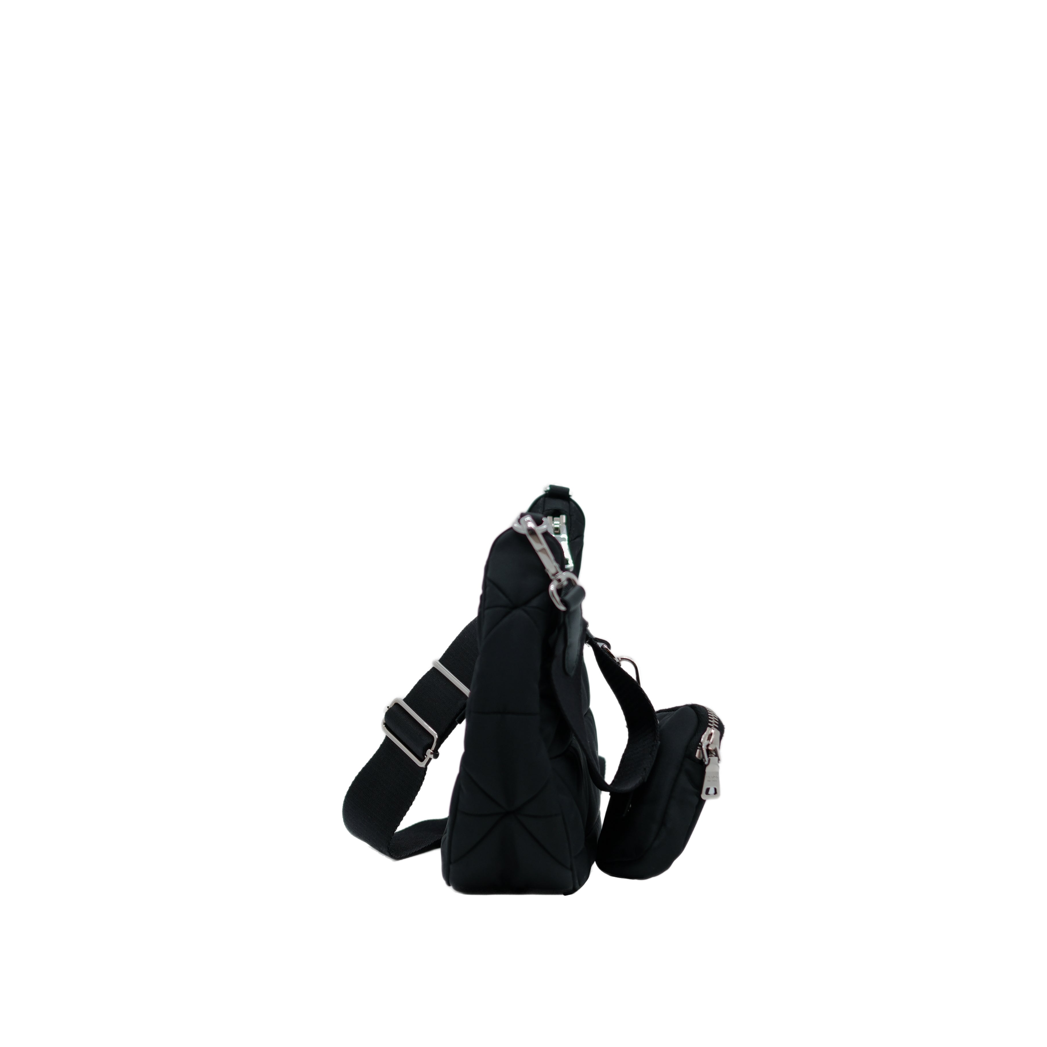 prada Re-edition Padded Patchwork Shoulder Bag (Black)
