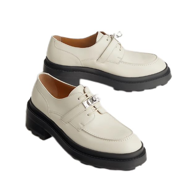 HERMÈS First derby shoe Blanc De Paris (Beige)37.5
