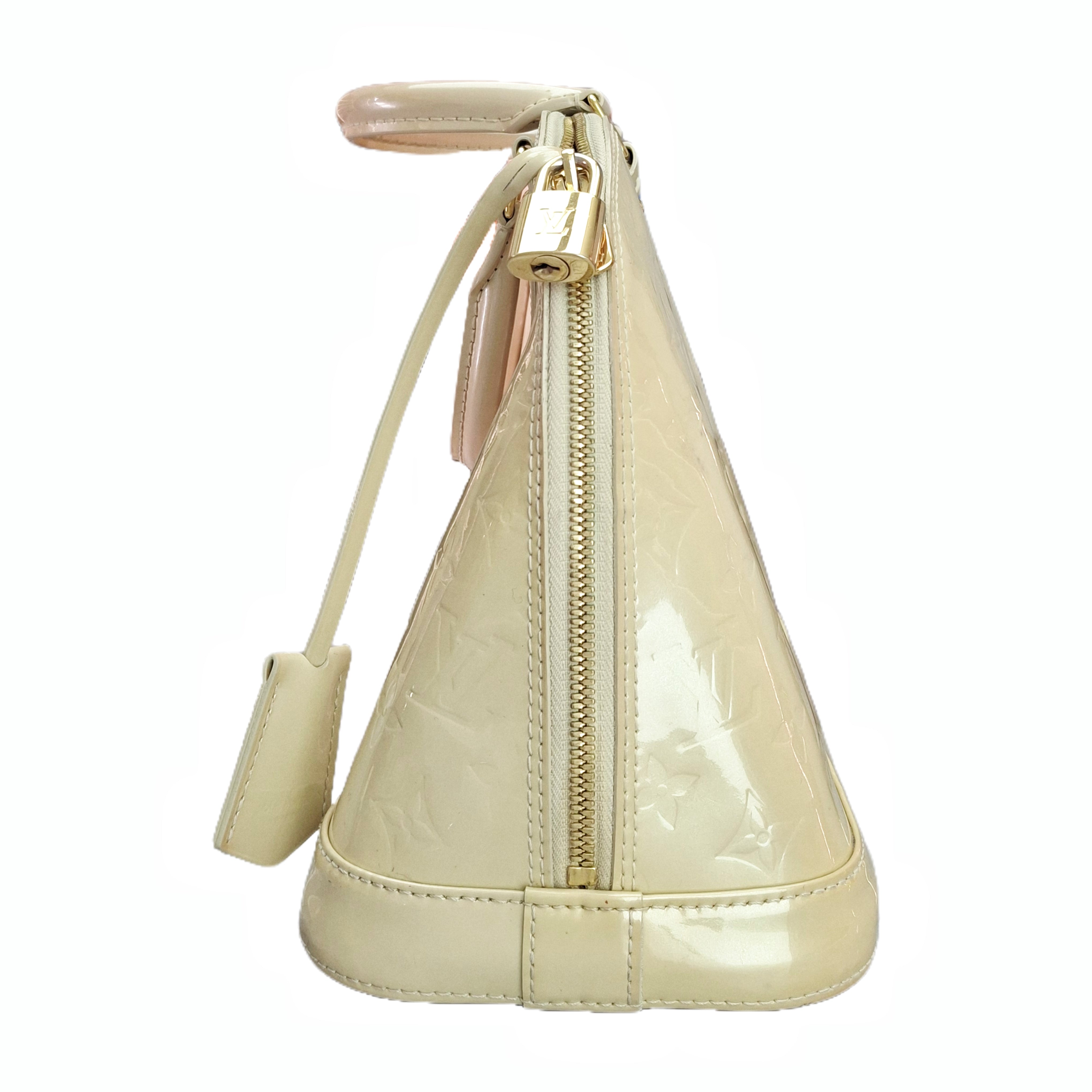Louis Vuitton Neo Patent Leather Alma GM Handbag (York Yellow)