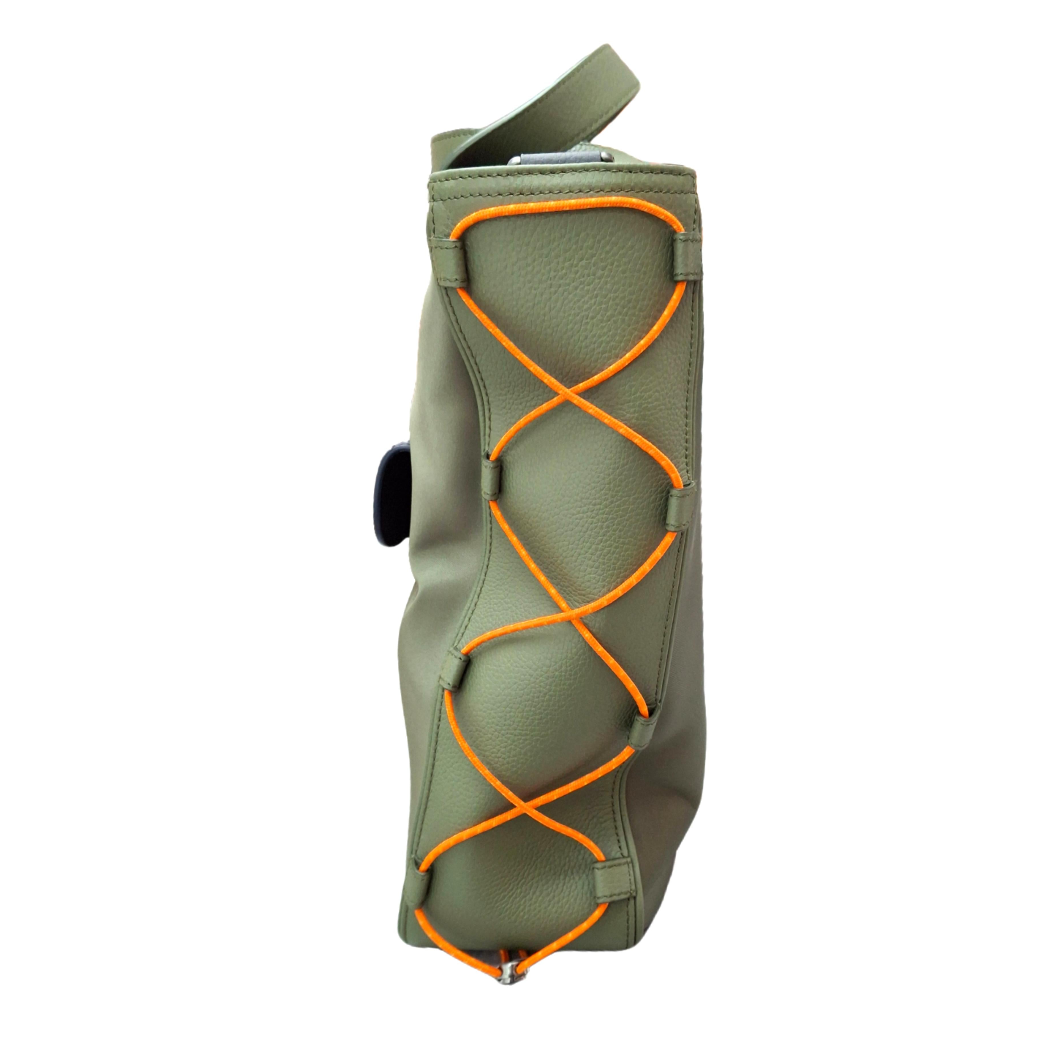 CHRISTIAN DIOR x Sacai 2021 Saddle Tote Satchel (Green)