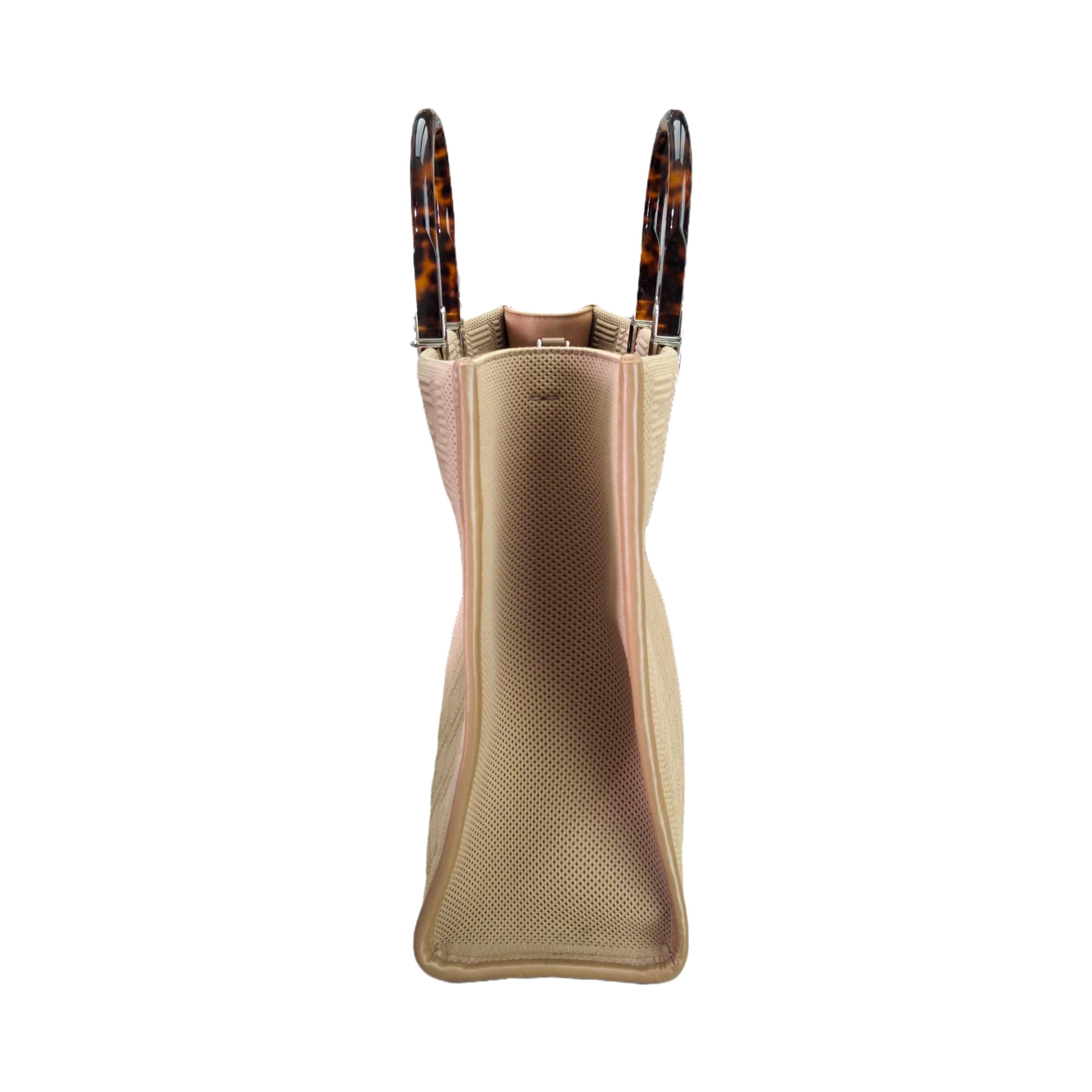 FENDI Brown Medium Crochet Sunshine Shopper