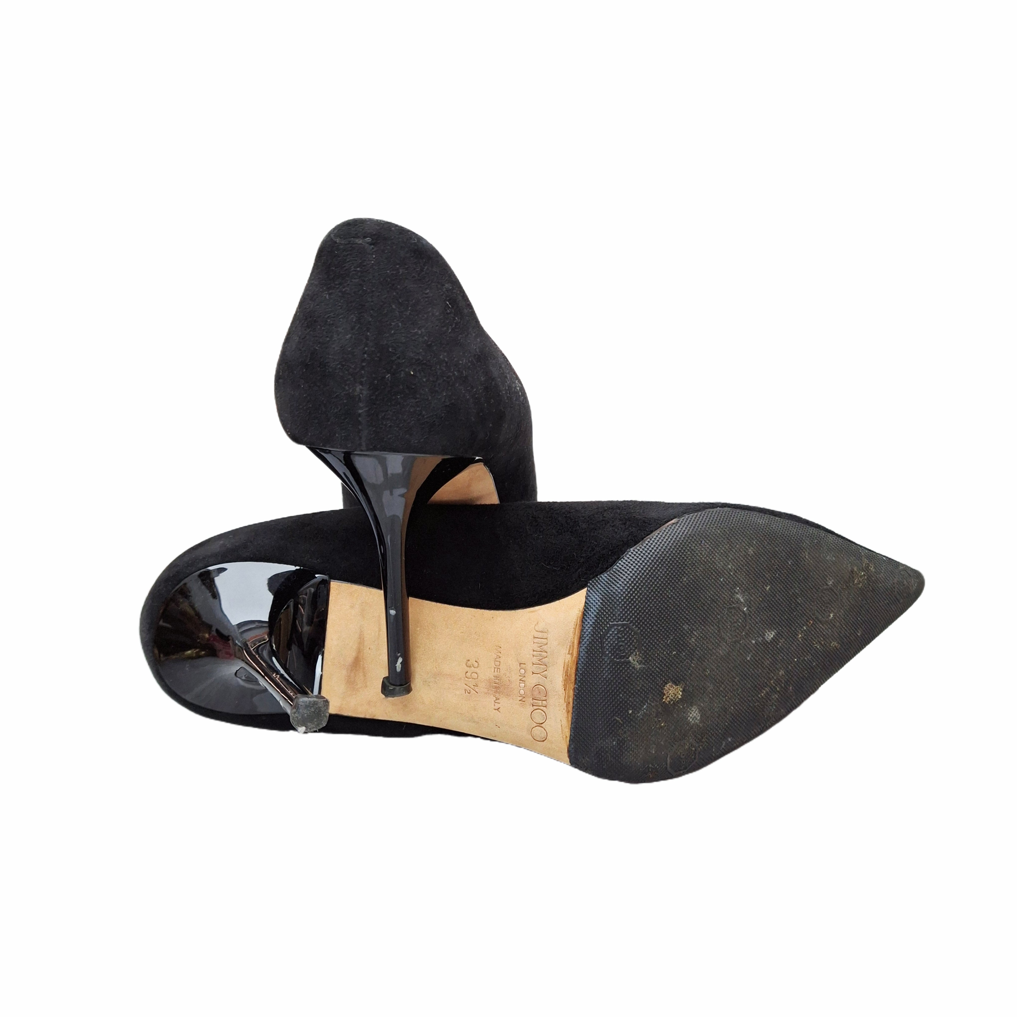 Jimmy Choo Love 65 Black Suede Pumps size 39.5