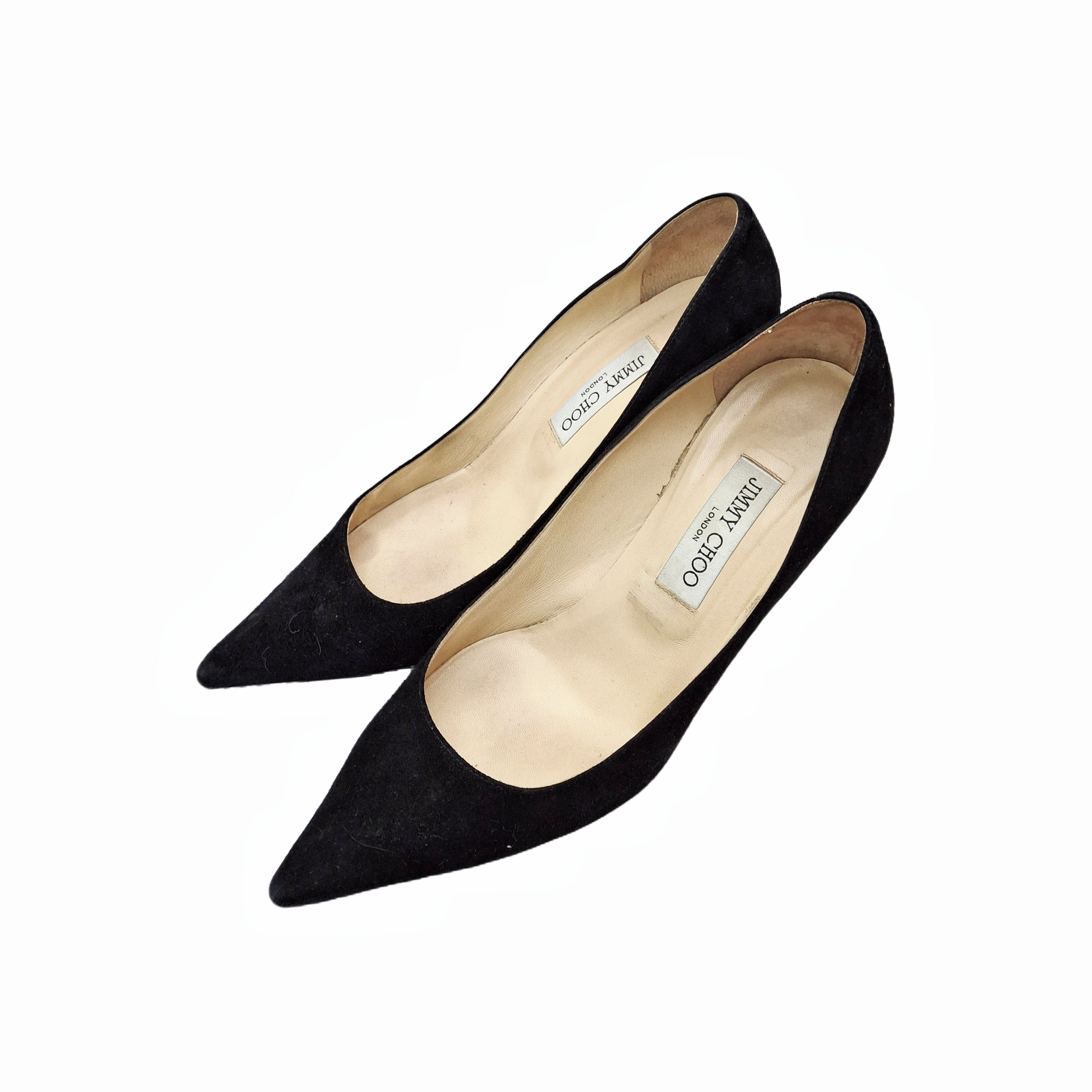 Jimmy Choo Love 65 Black Suede Pumps size 39.5