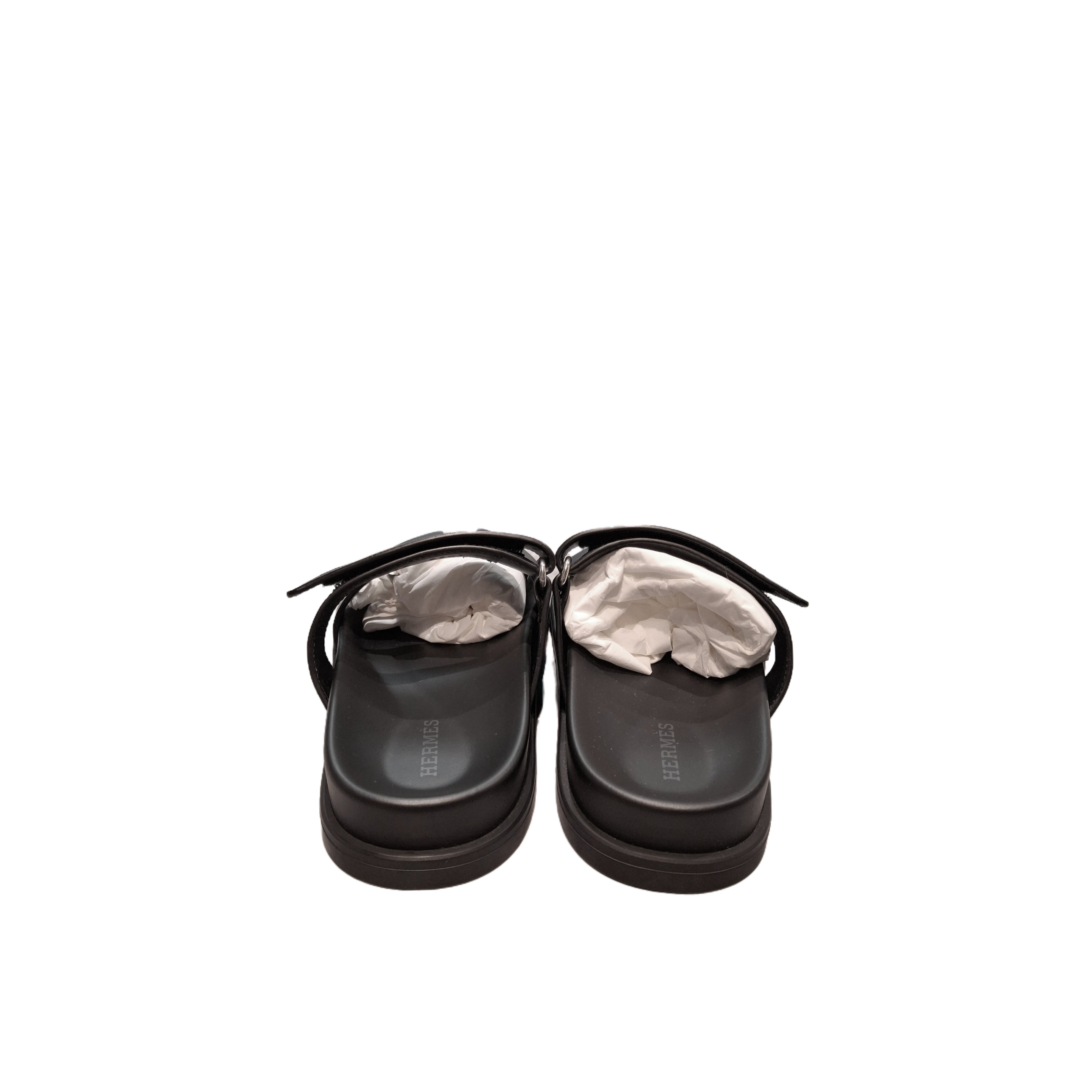 HERMÈS Chypre sandal (Black) 35