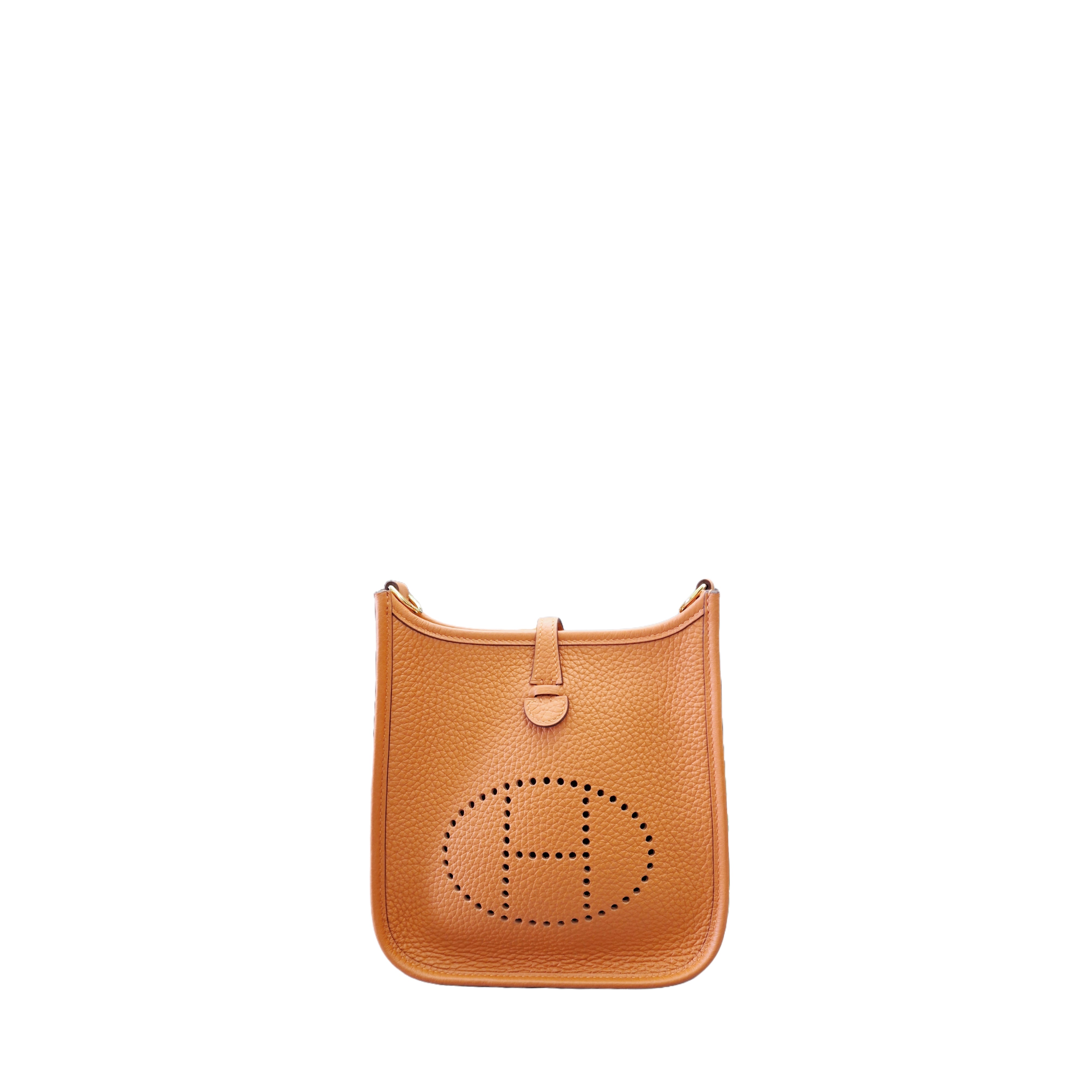 HERMÈS MINI EVELYNE BUCKLE Orange B Stamp