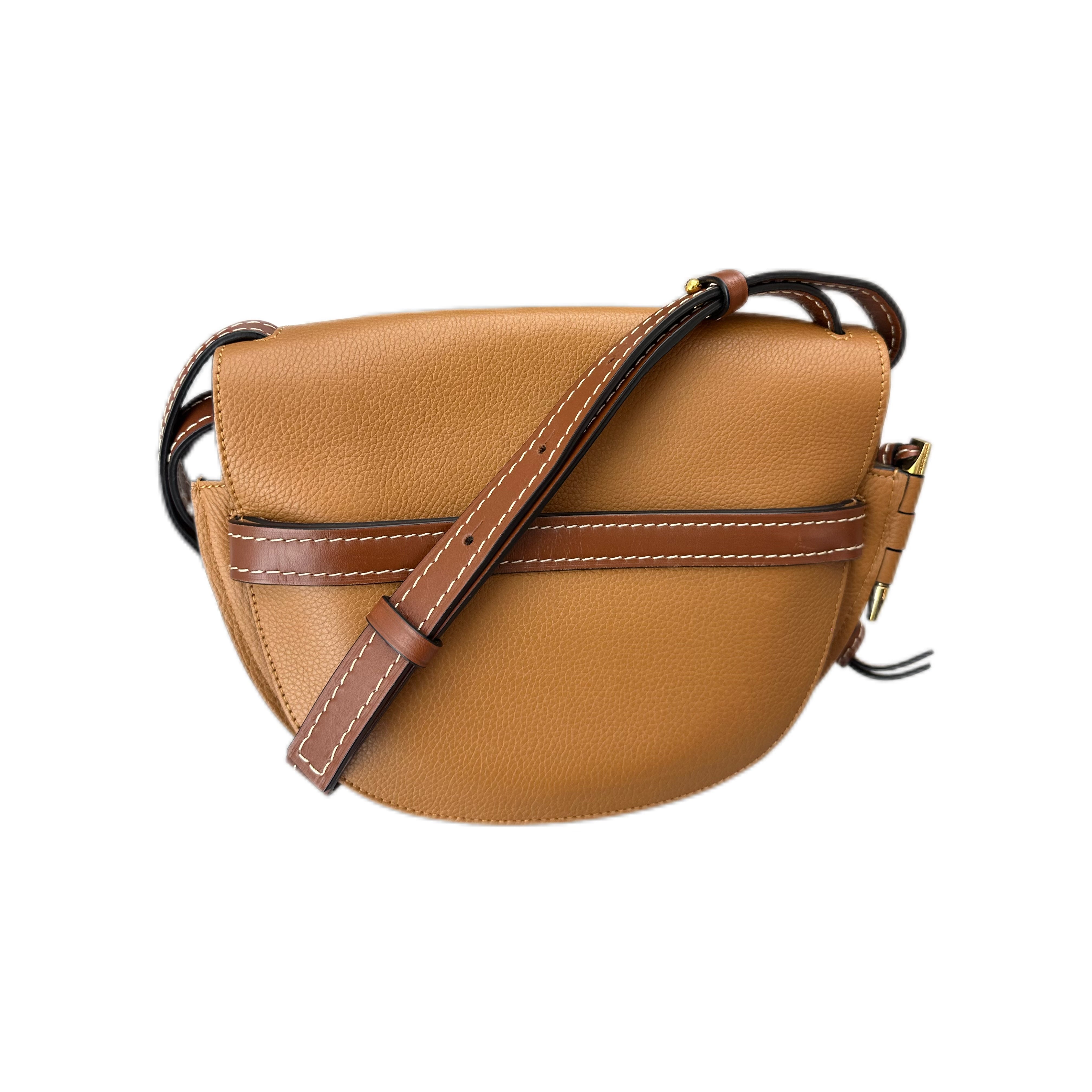 Loewe Gate Crossbody Bag Classic Calfskin GHW (Camel)