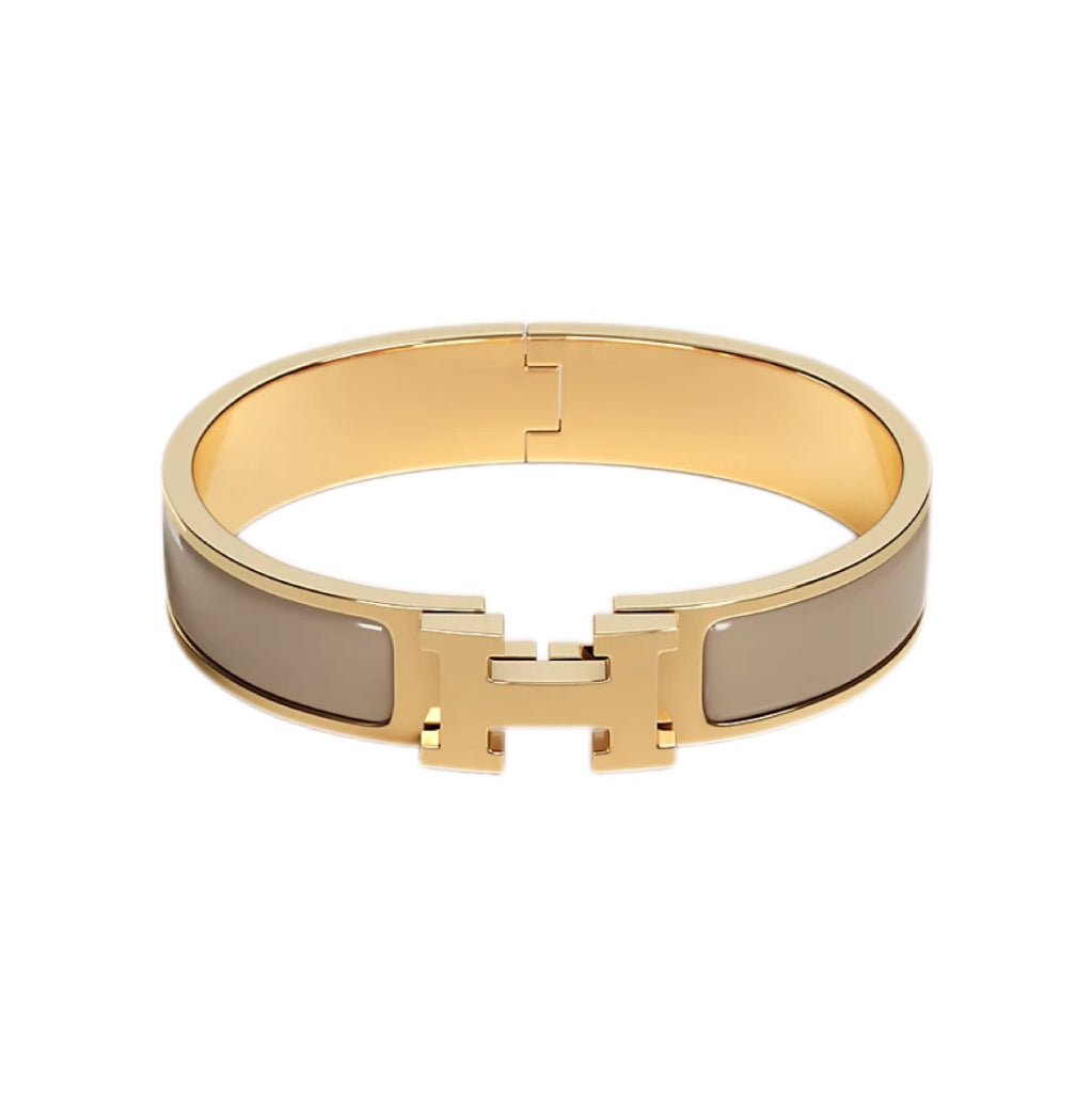 HERMÈS Clic H bracelet Marron Glacé (Light brown)
