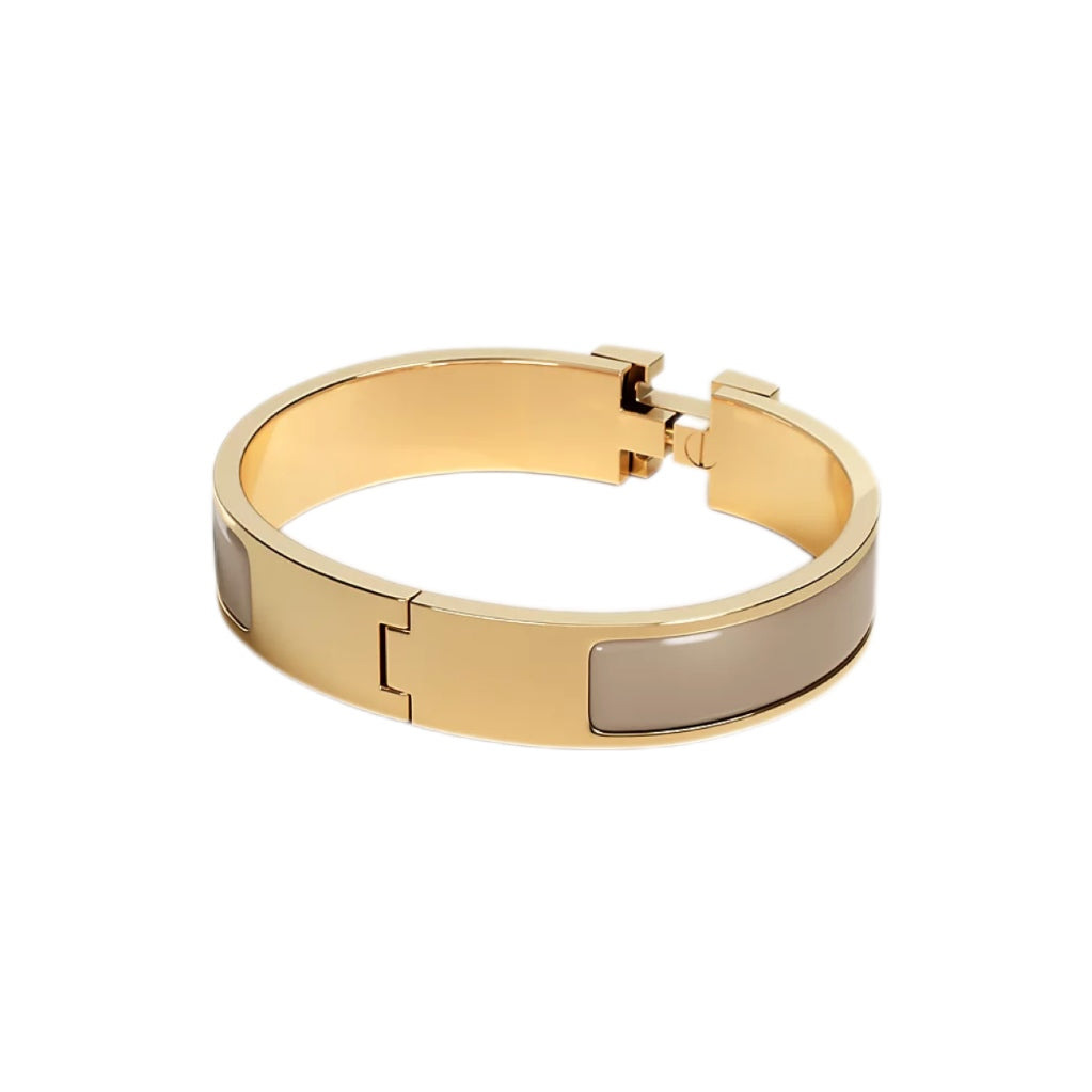HERMÈS Clic H bracelet Marron Glacé (Light brown)