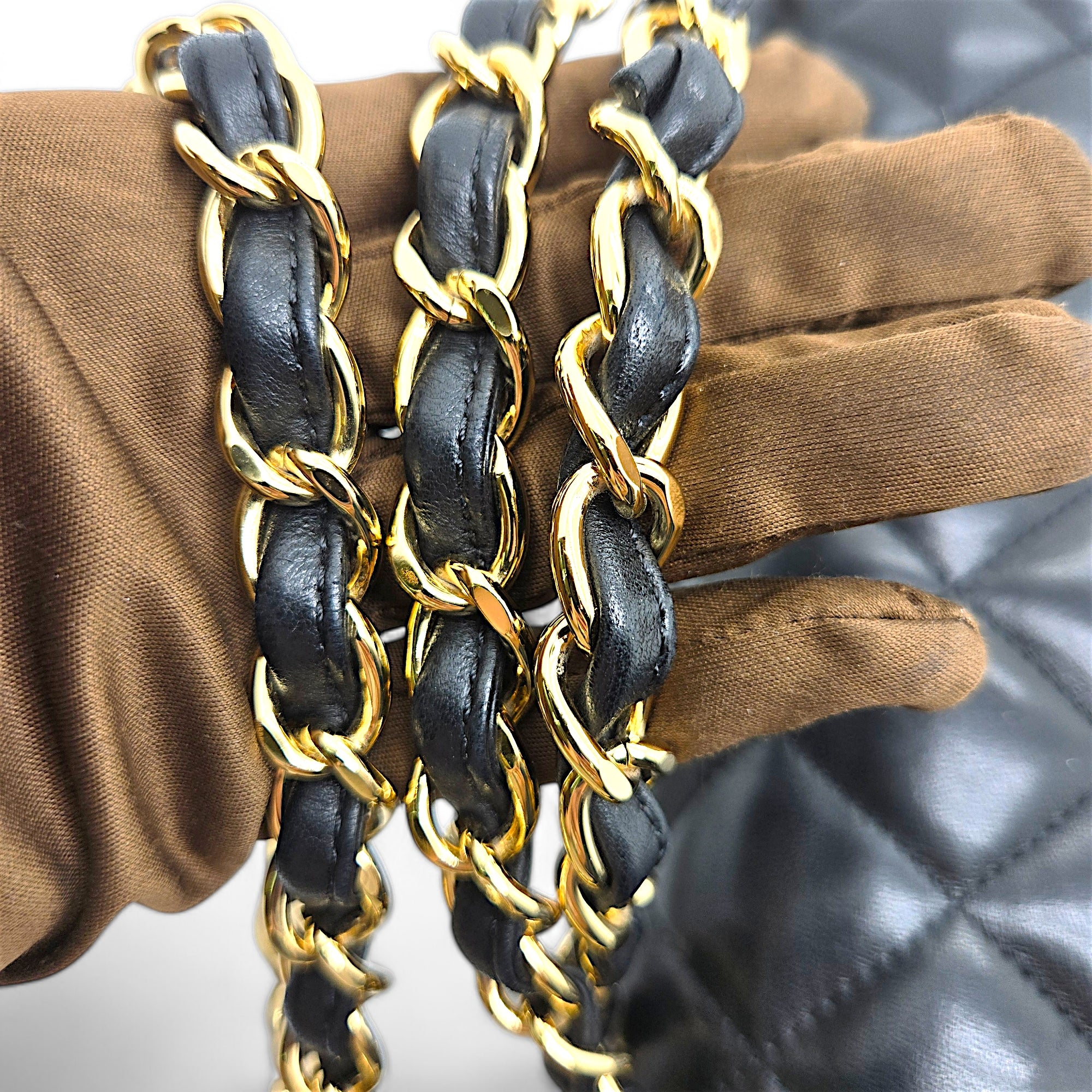 CHANEL CLASSIC JUMBO Double Flap Black Shoulder Bag