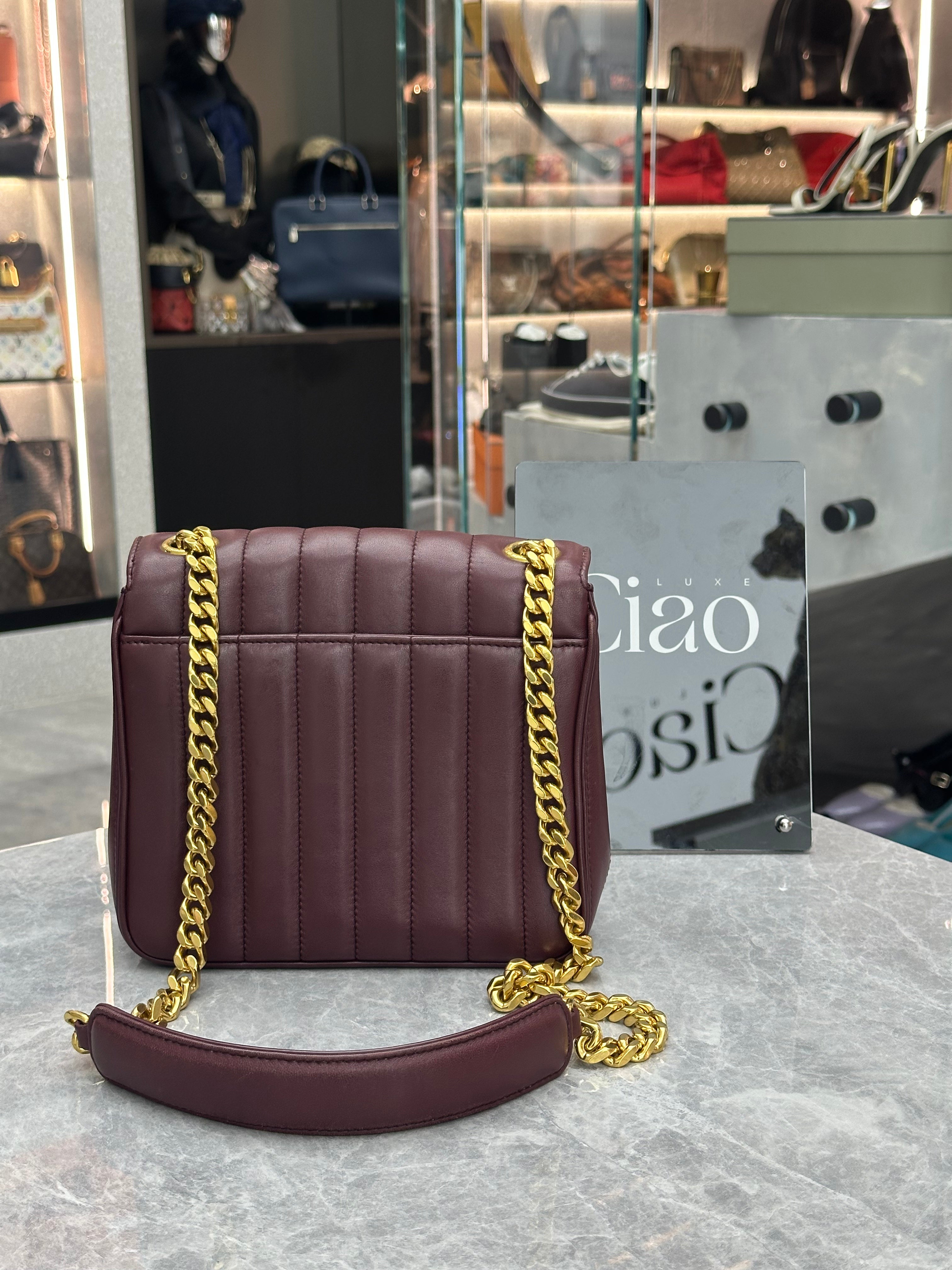 Saint Laurent Paris YSL Vicky leather handbag