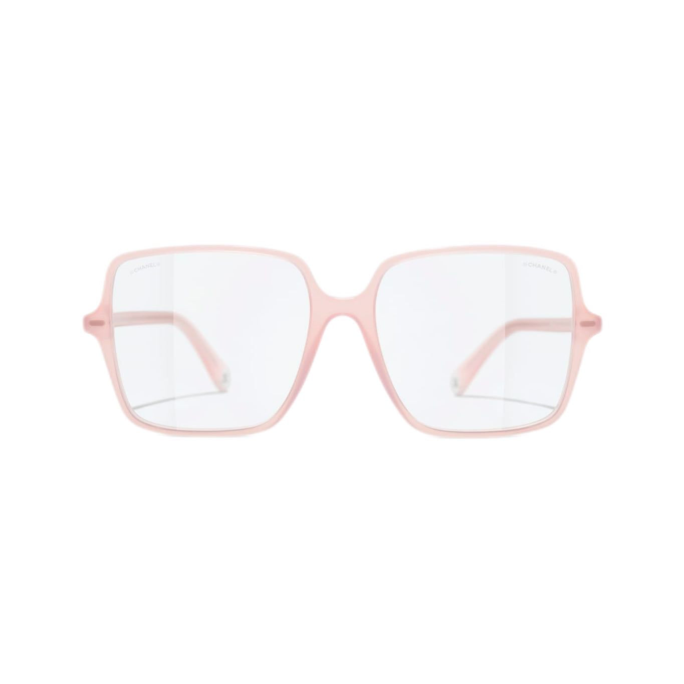 Chanel 3448S 1733/SB Square Blue Light Glasses (Pink)