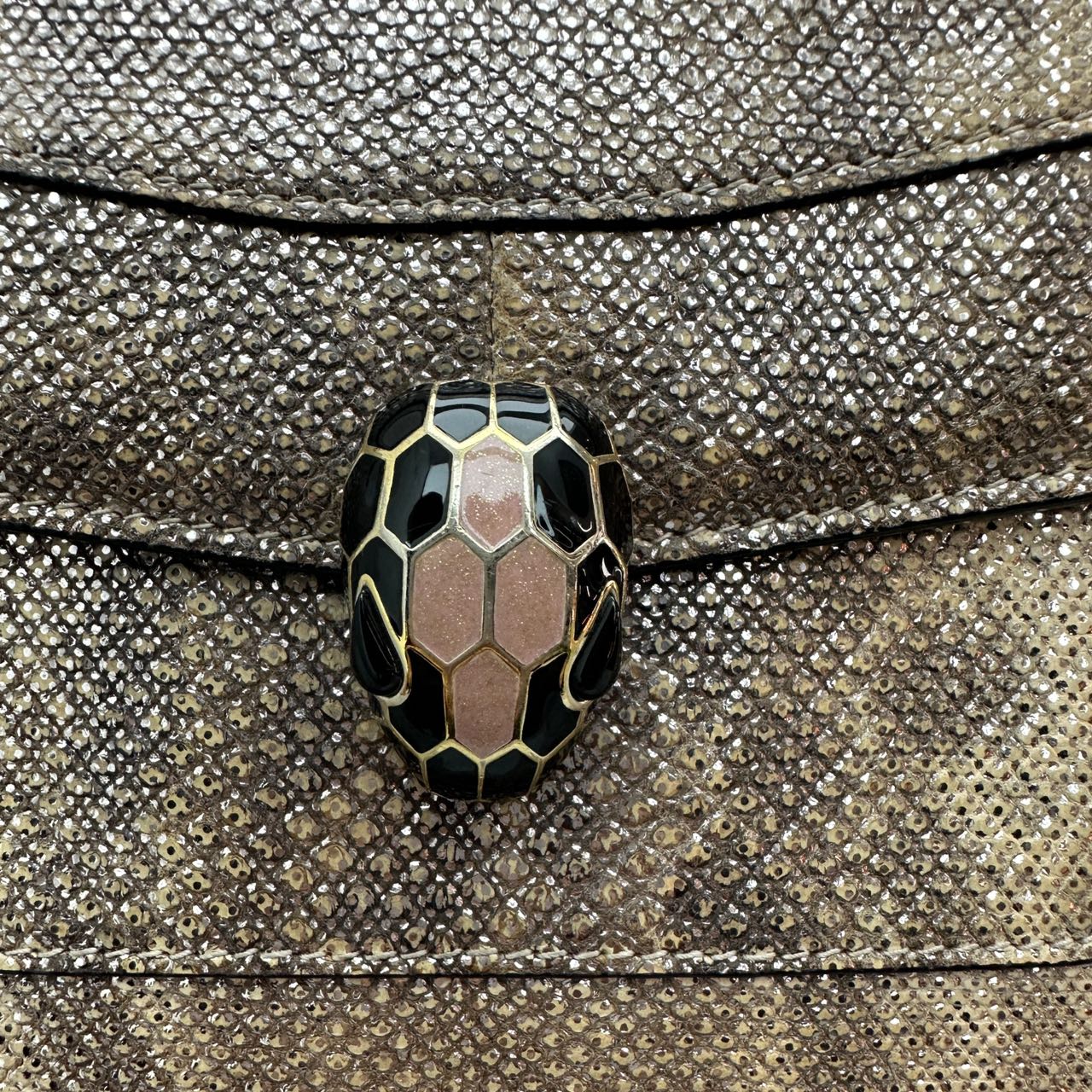 BVLGARI Serpenti Leather Shoulder Bag