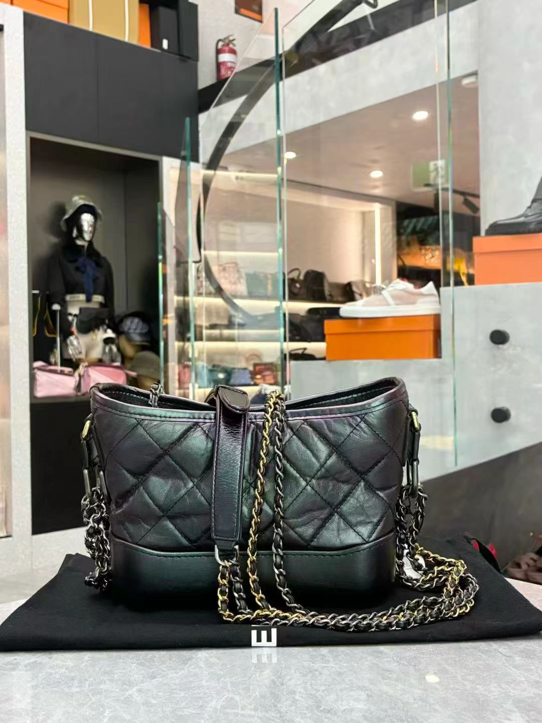 Chanel Gabrielle Iridescent Hobo Small