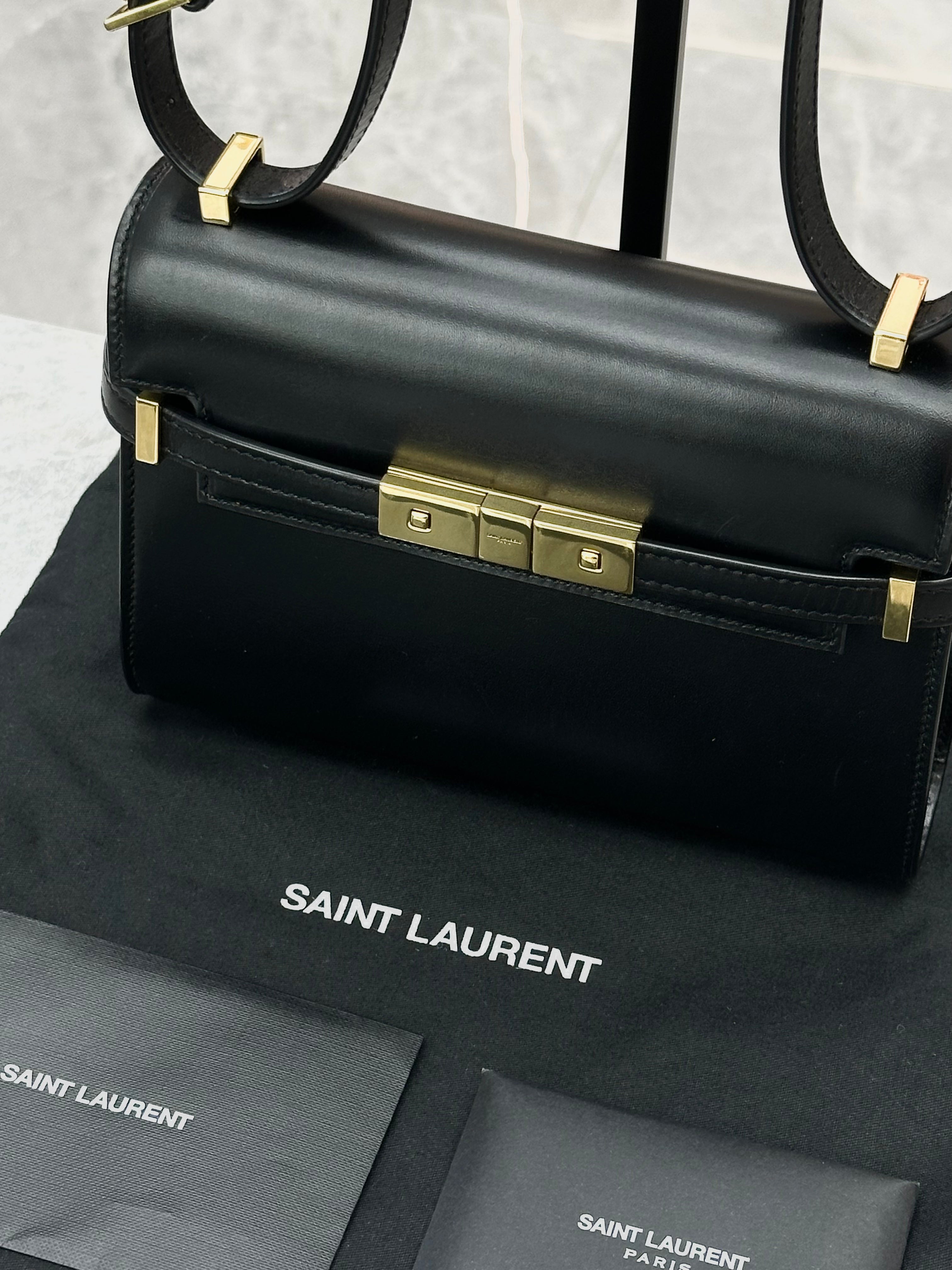 Saint Laurent Pairs Manhattan Mini Crossbody Bag