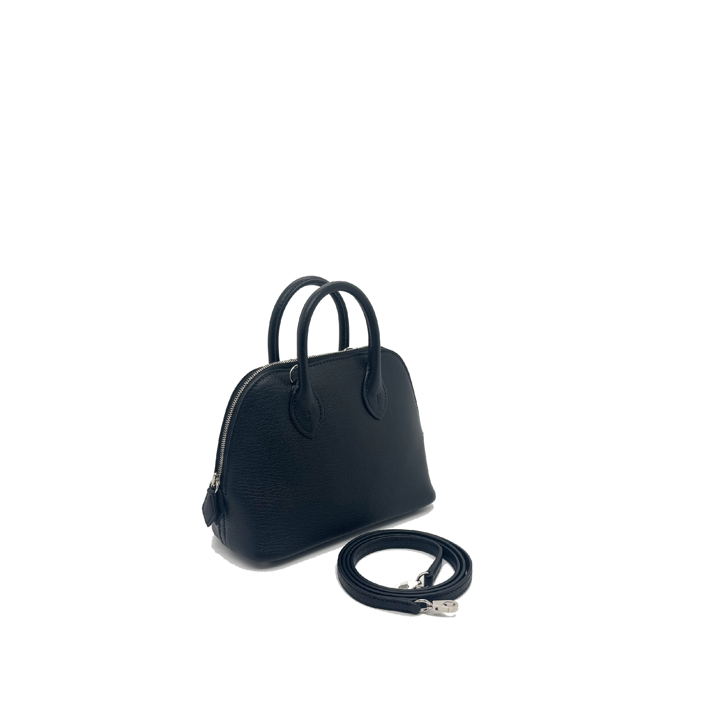 Hermès mini bolide black SHW Evercolor Leather W stamp