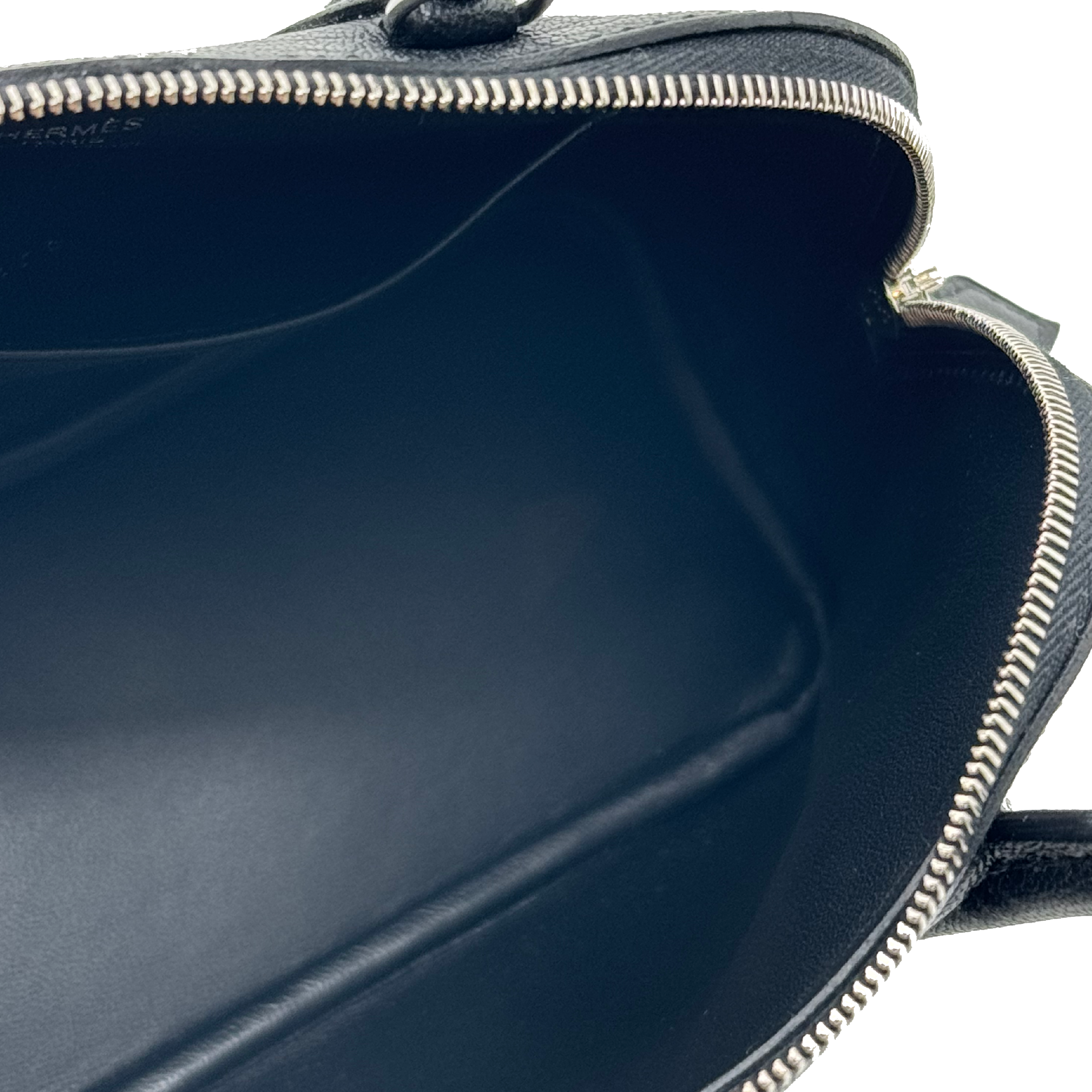 Hermès mini bolide black SHW Evercolor Leather W stamp