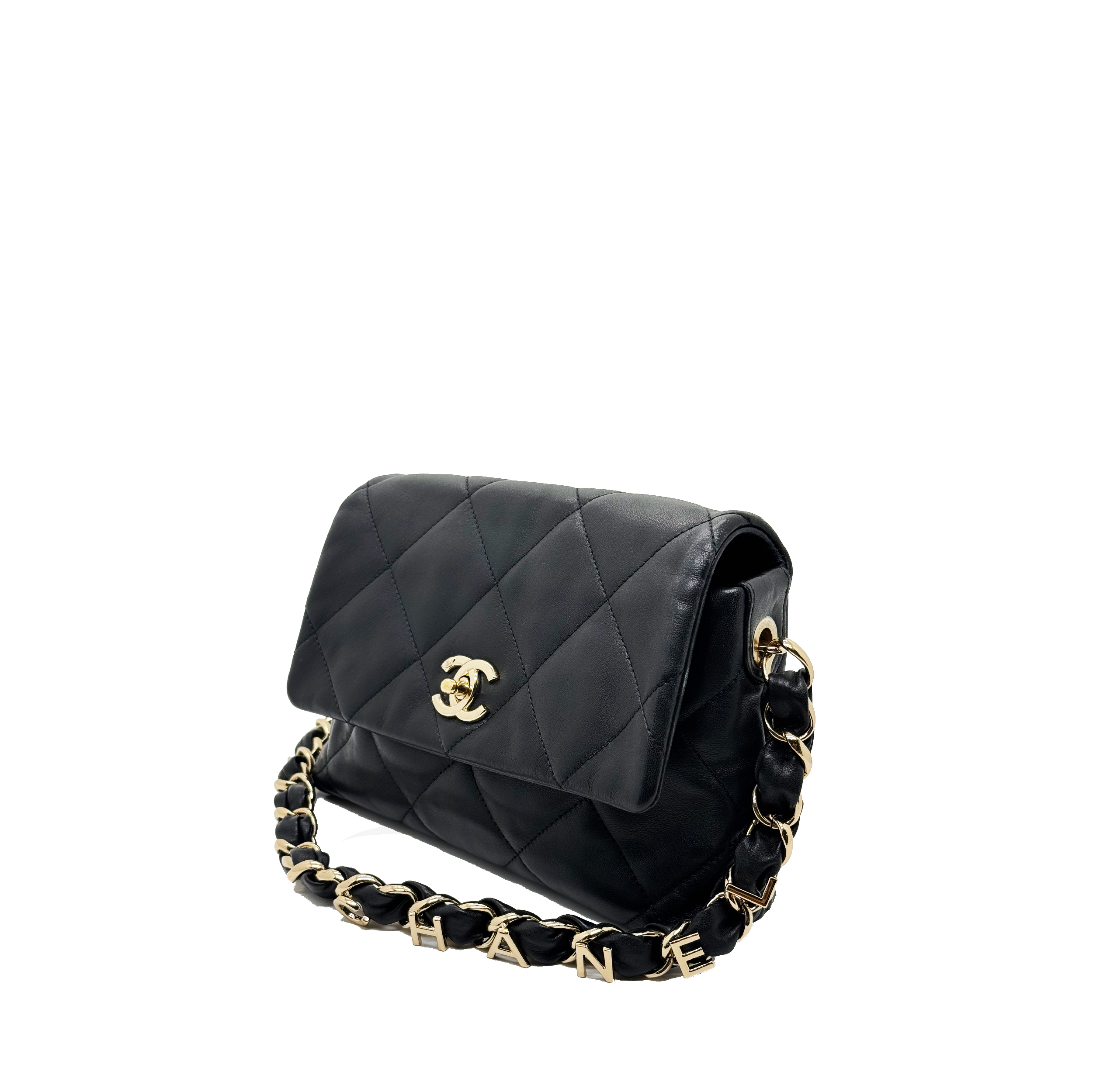 Chanel 19 Flap Black Lambskin Leather
