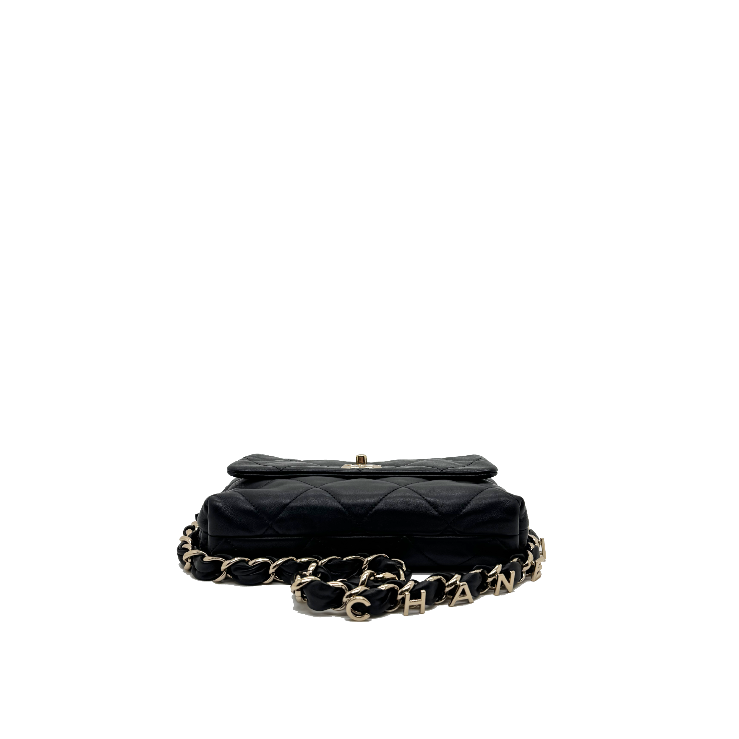Chanel 19 Flap Black Lambskin Leather