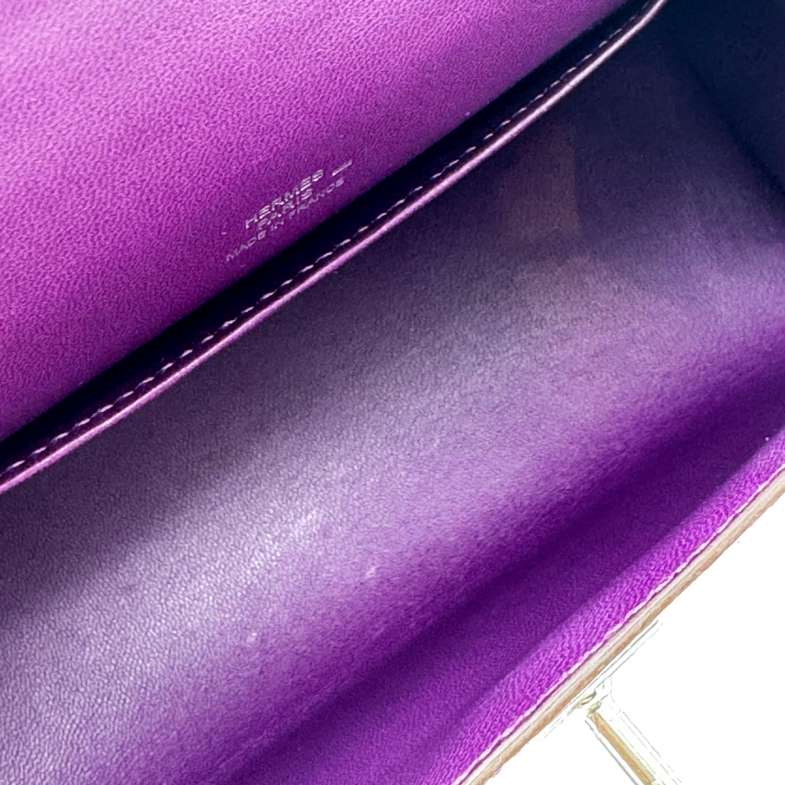 Hermès Kelly pochette lizard handbag Square M Stamp